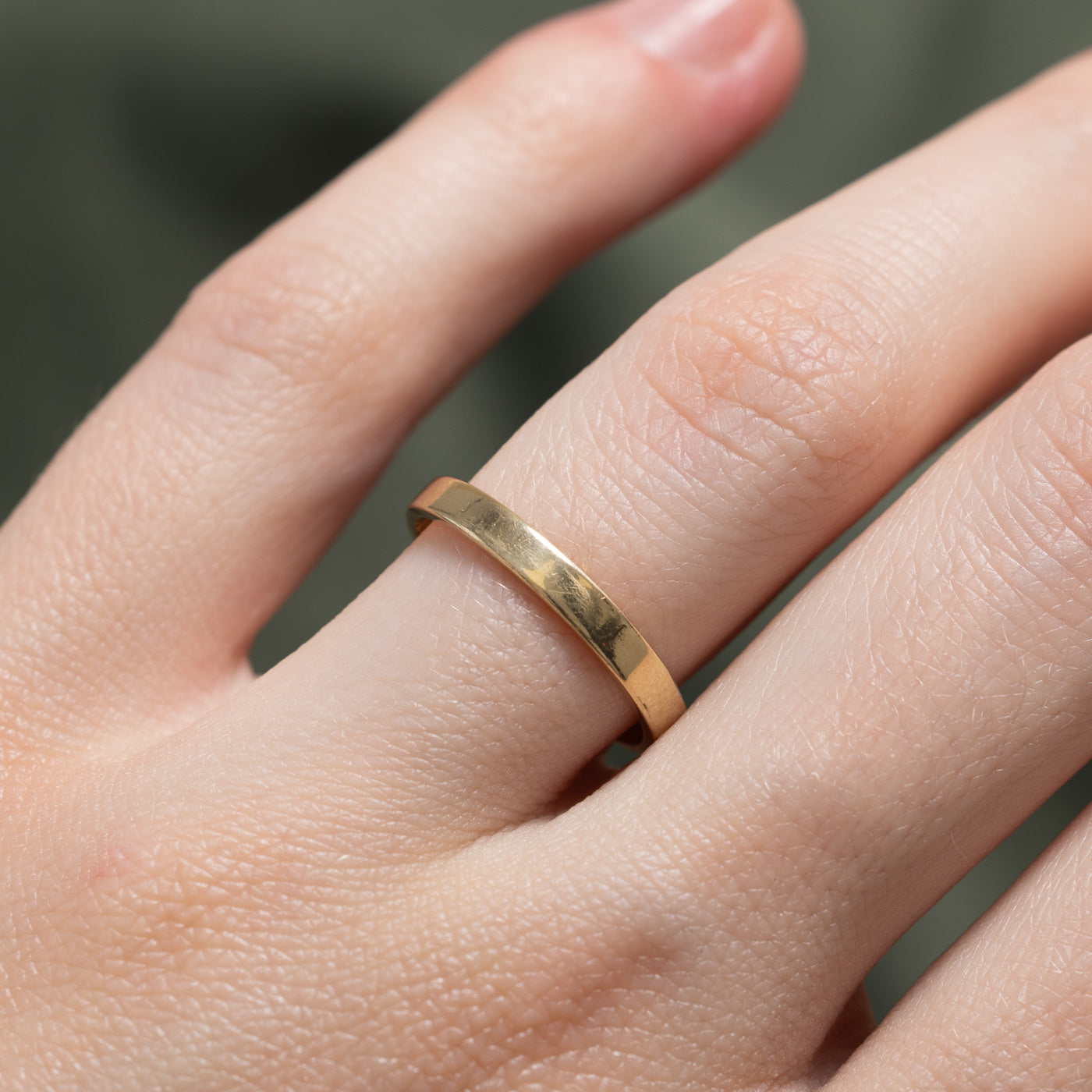 'Cavelti' 1970s 18k Yellow Gold Band | 2.55mm | SZ 6.5
