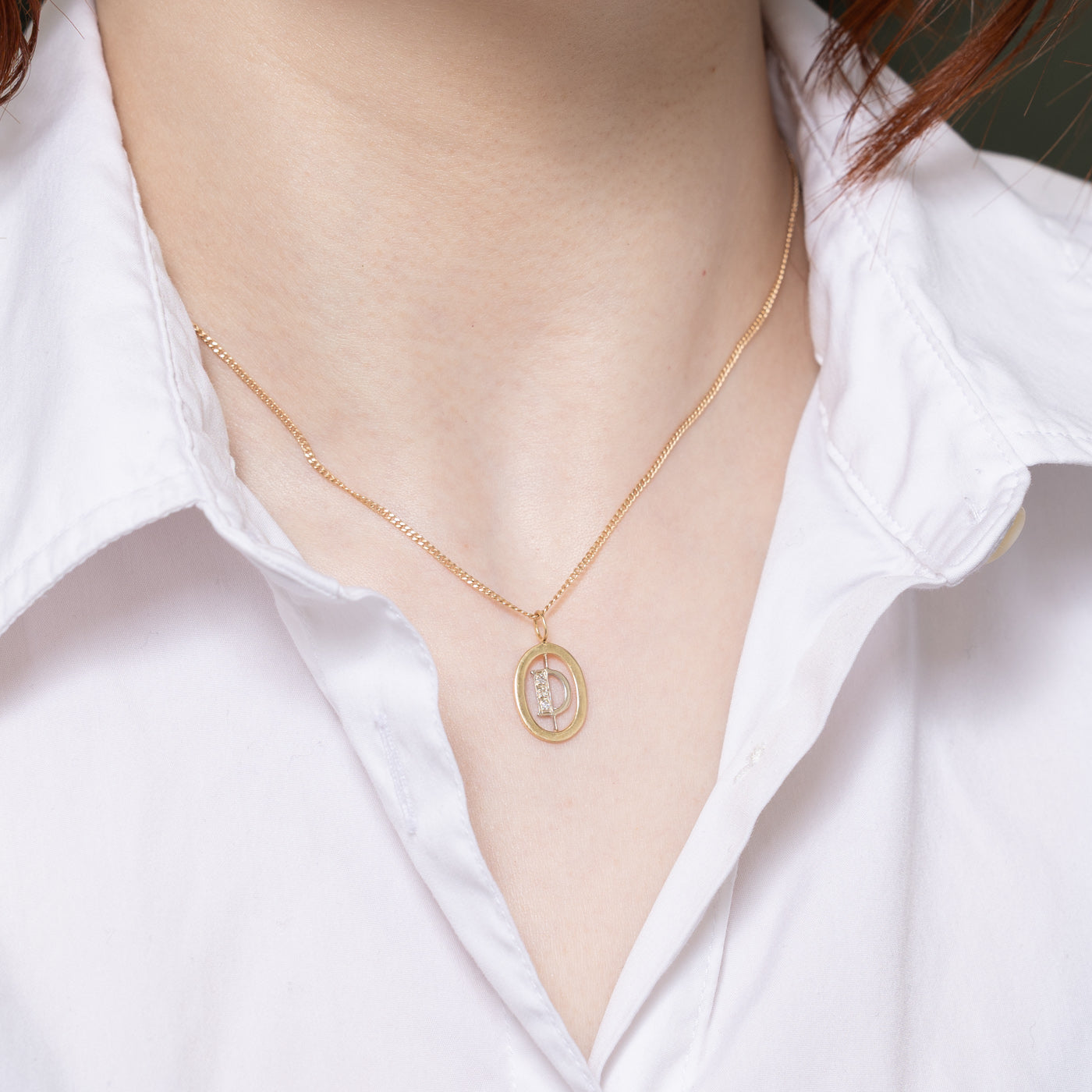 Diamond 'D' Initial Pendant | 0.03ctw