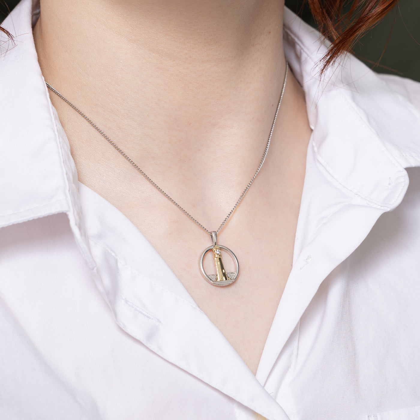 Diamond Lighthouse Pendant | 0.03ct