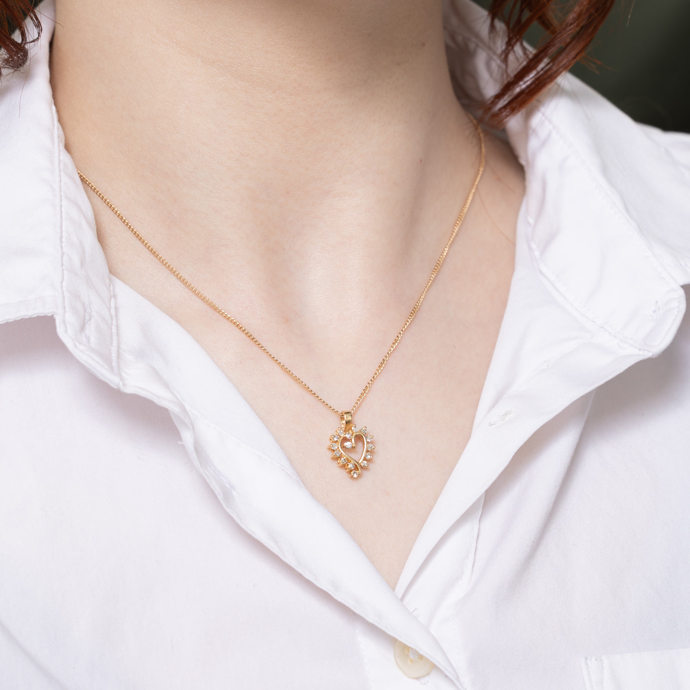 Diamond Open Heart Pendant | 0.22ctw