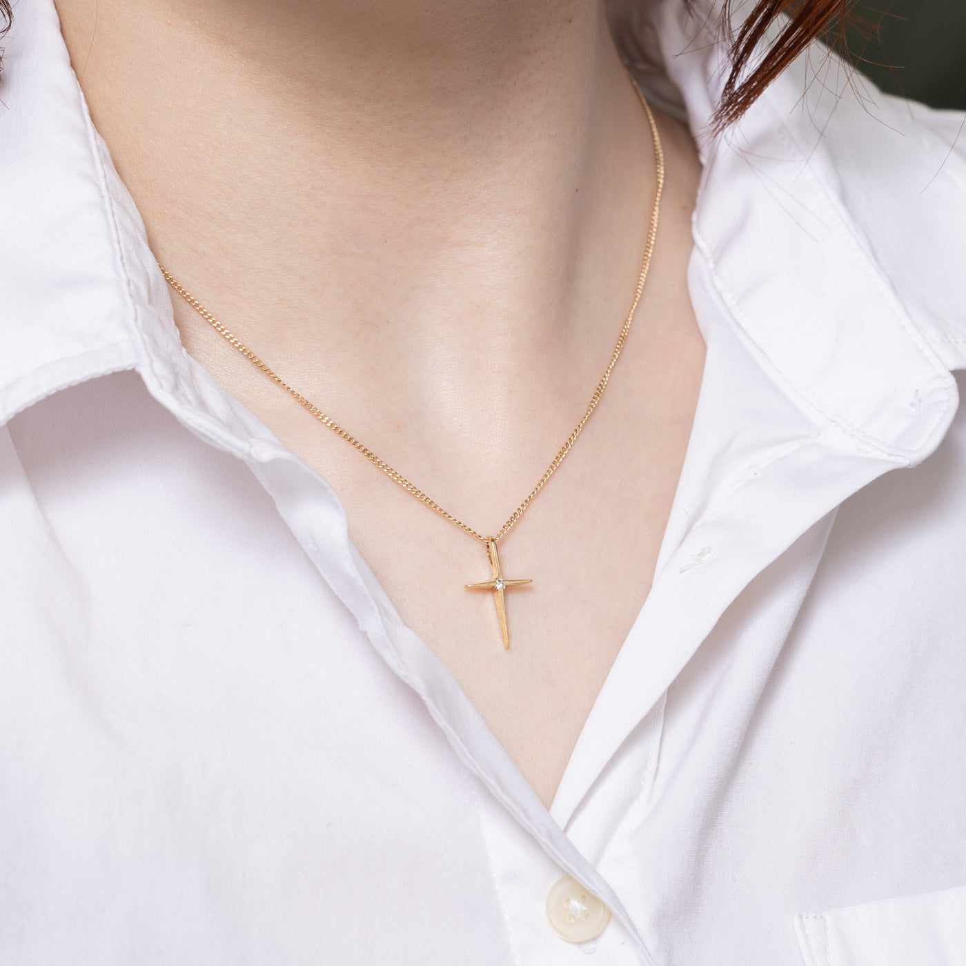 Diamond Cross Pendant | 0.04ct