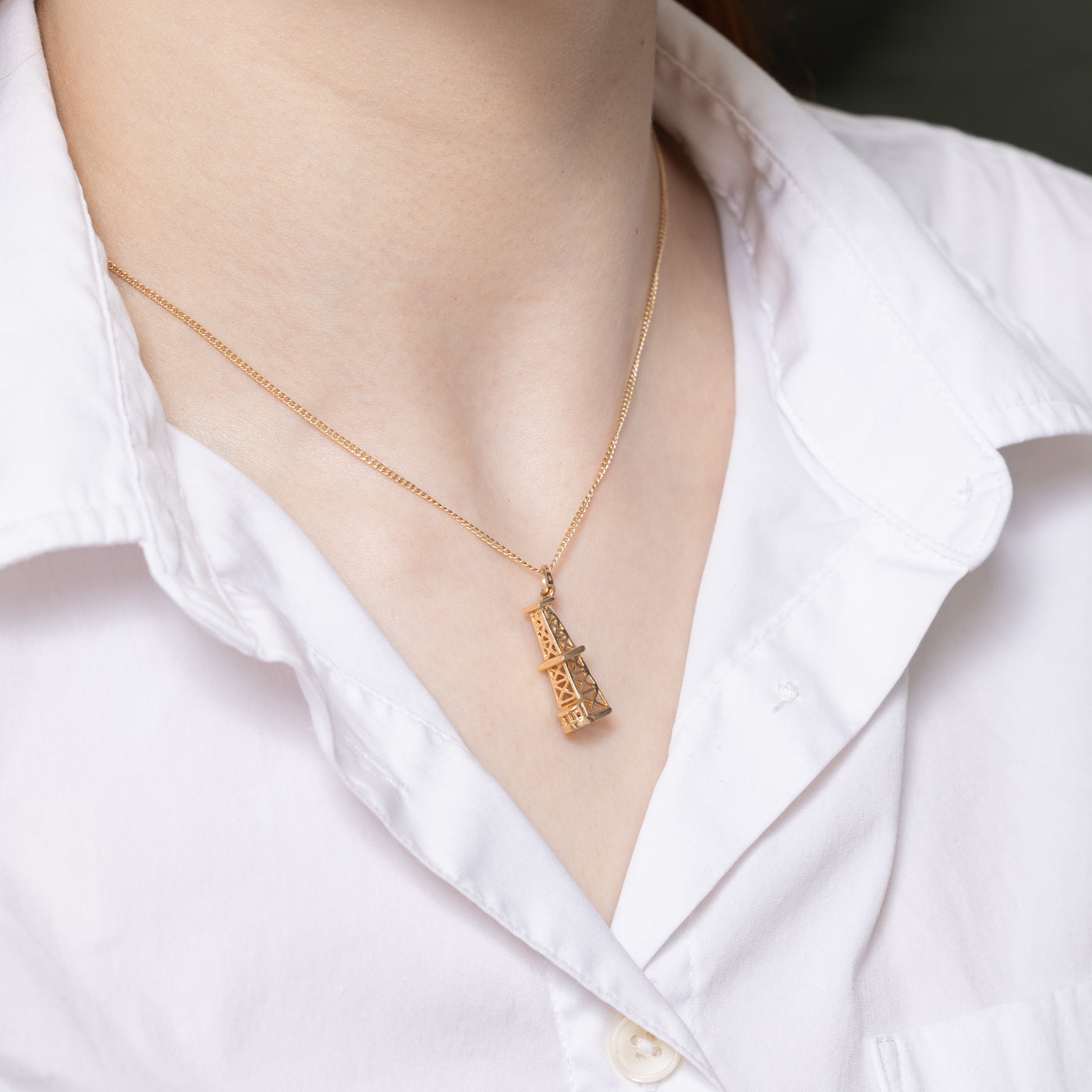 10K Yellow Gold Oil Rig Charm
