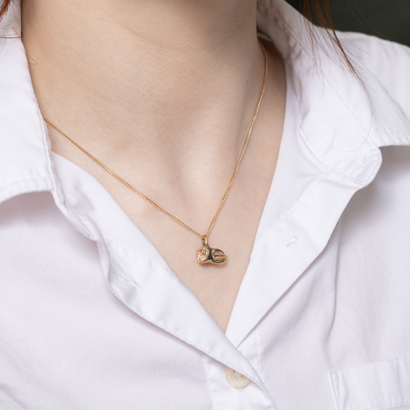 14K Yellow Gold Tooth Charm