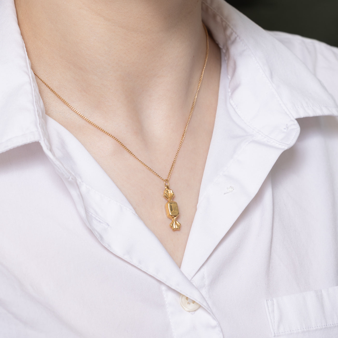 18K Yellow Gold Candy Charm