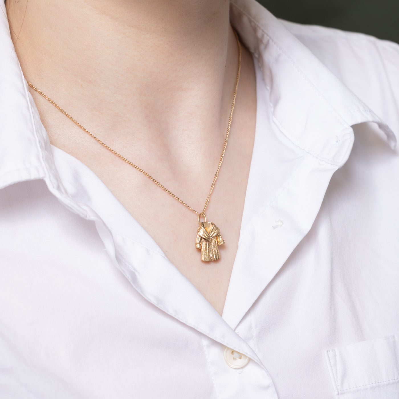 9K Yellow Gold Coat Charm