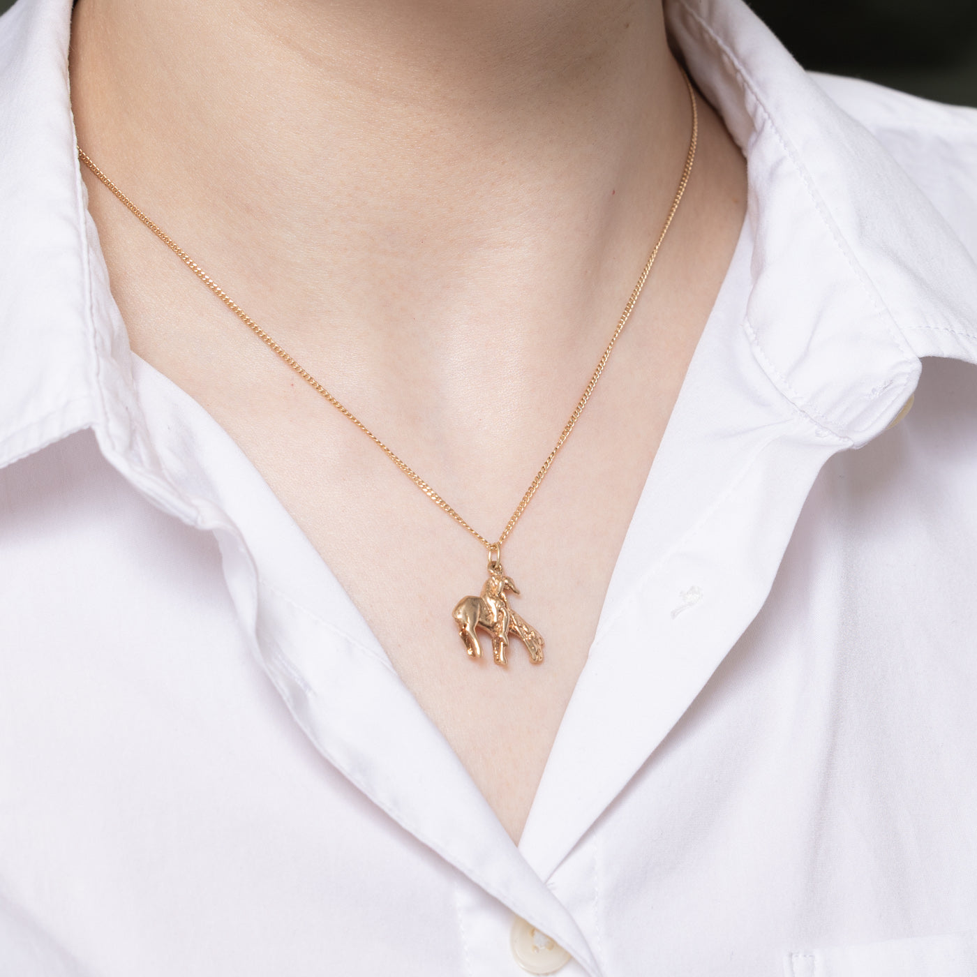10K Yellow Gold Knight & Horse Charm