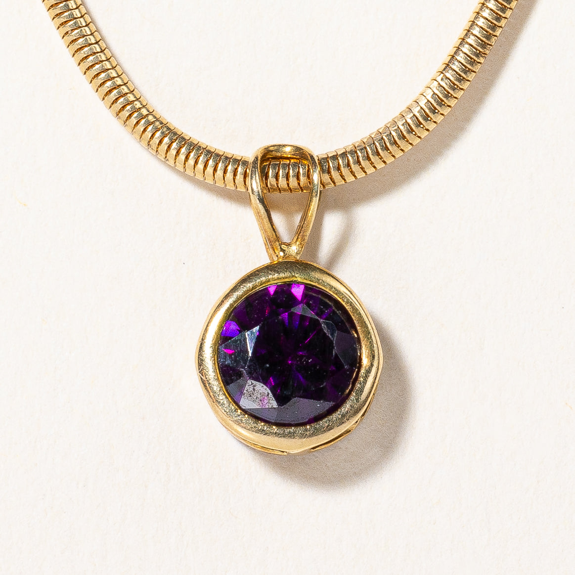 Italian Amethyst Pendant Necklace | 1.00ct | 20" |
