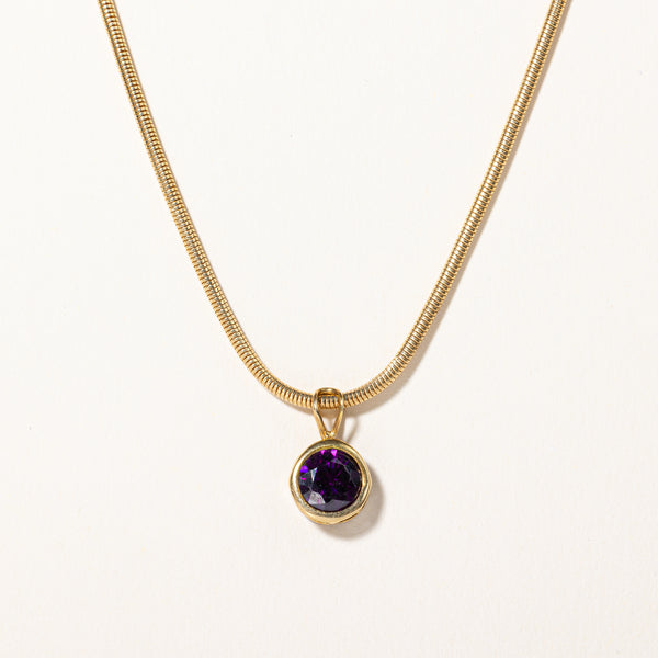 Italian Amethyst Pendant Necklace | 1.00ct | 20