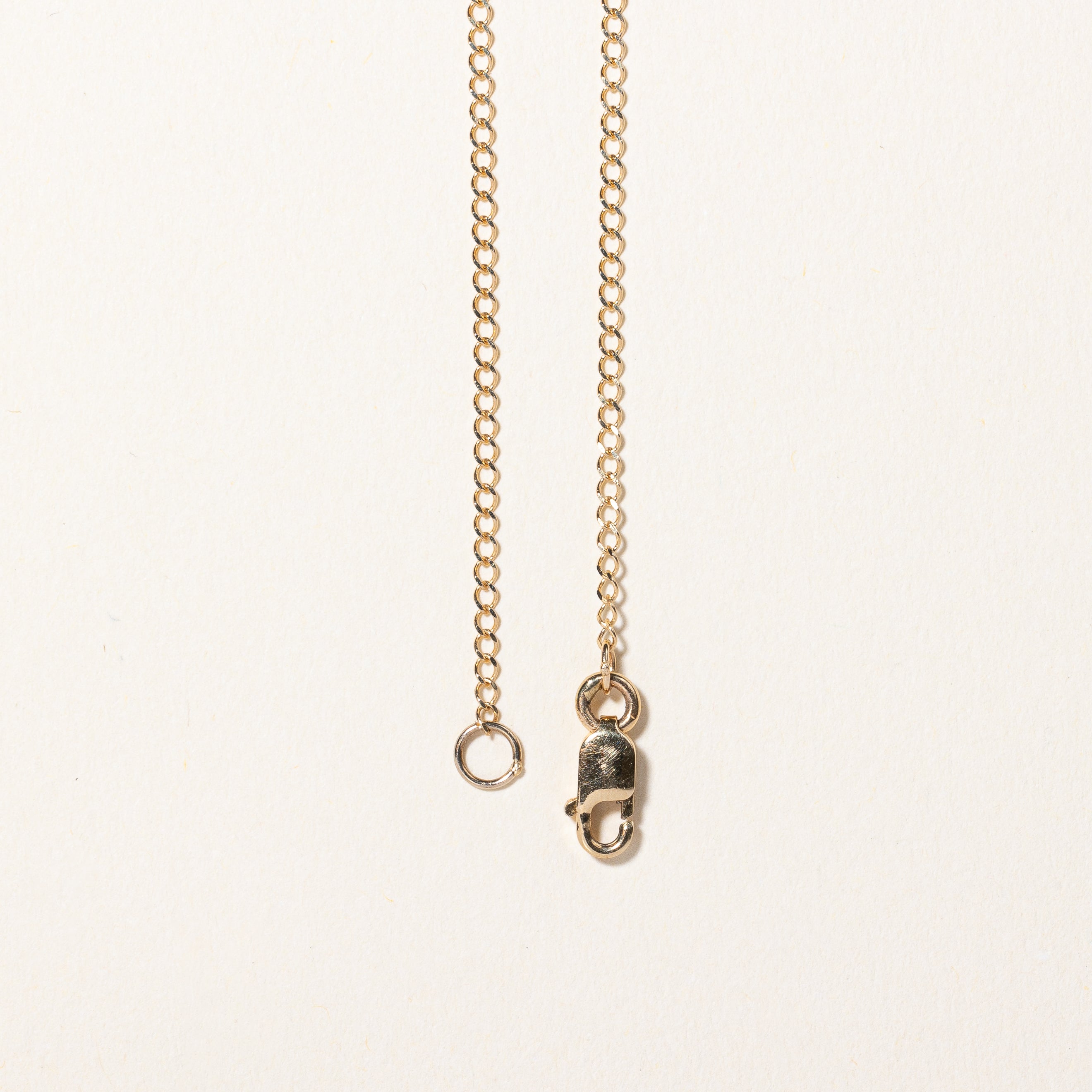 Sapphire & Diamond Scoop Pendant Necklace | 0.60ctw, 0.01ctw | 16" |