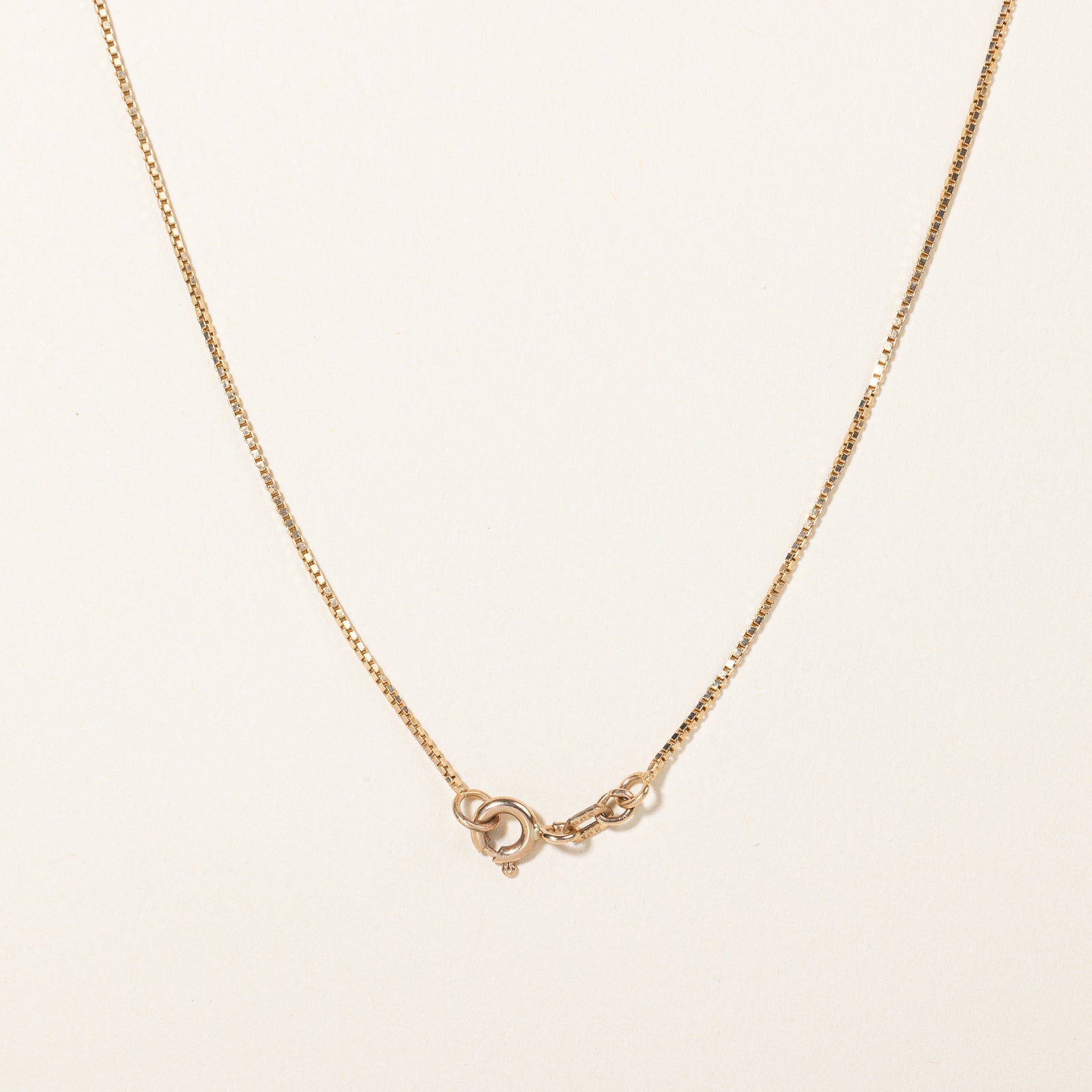 10k Yellow Gold Box Link Chain | 18" |