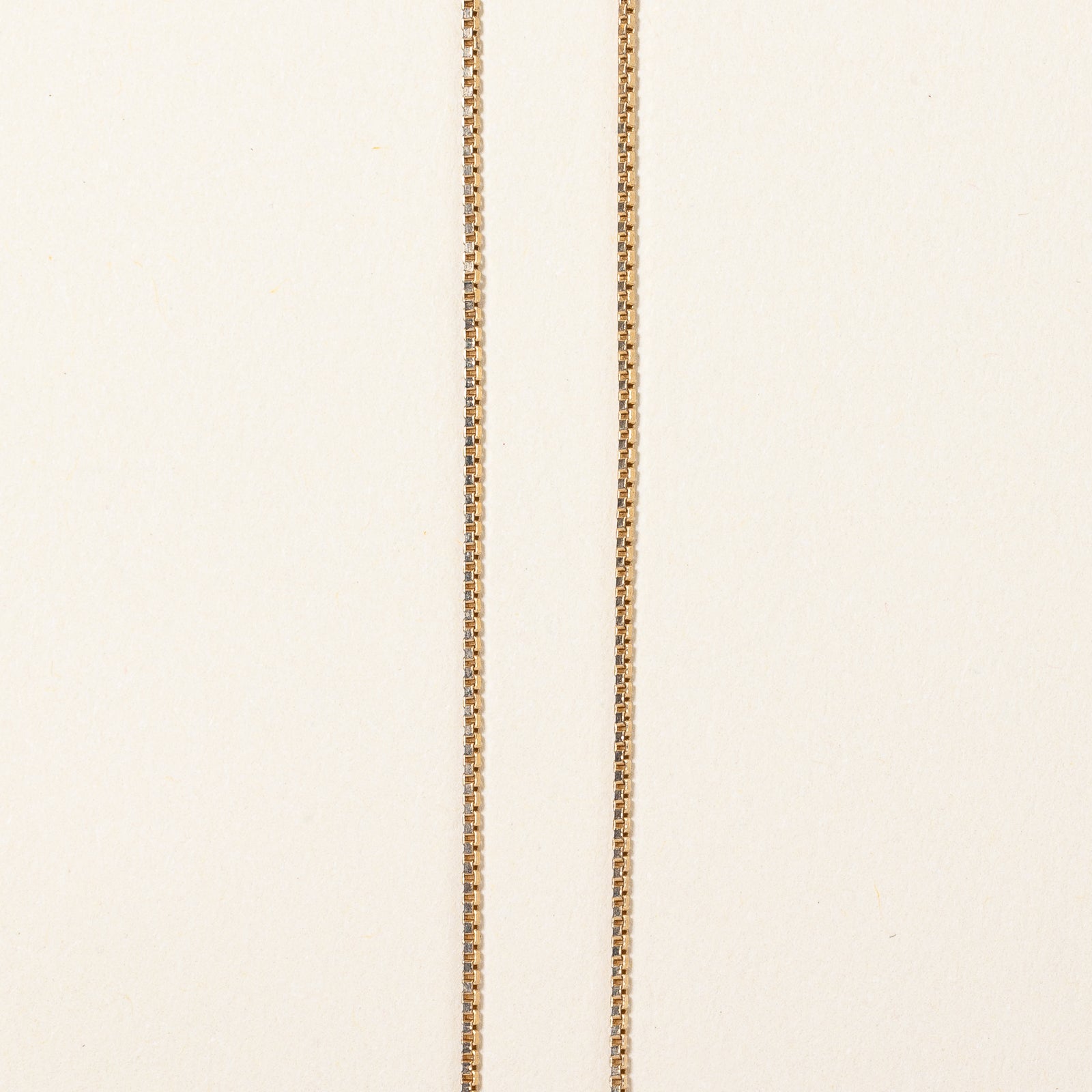 10k Yellow Gold Box Link Chain | 18" |