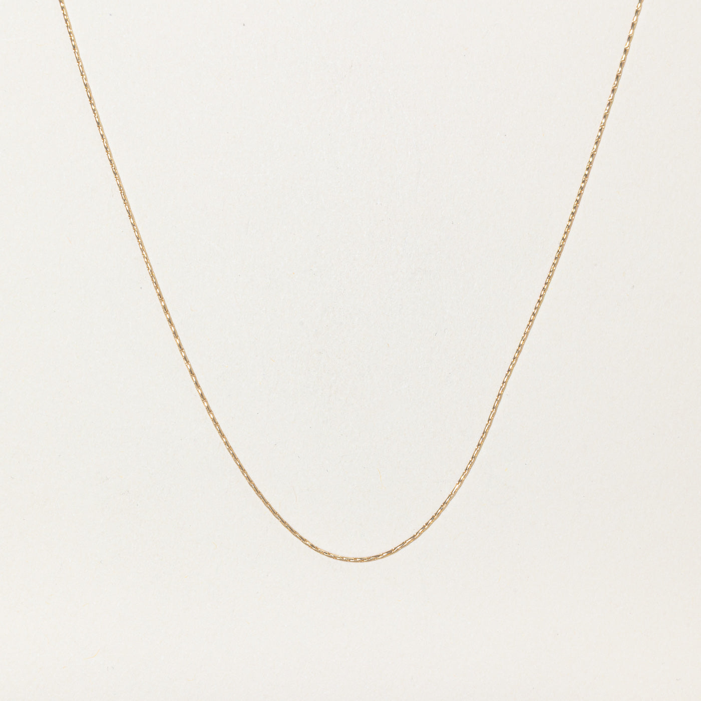 Canadian 10k Yellow Gold Barleycorn Chain | 23"