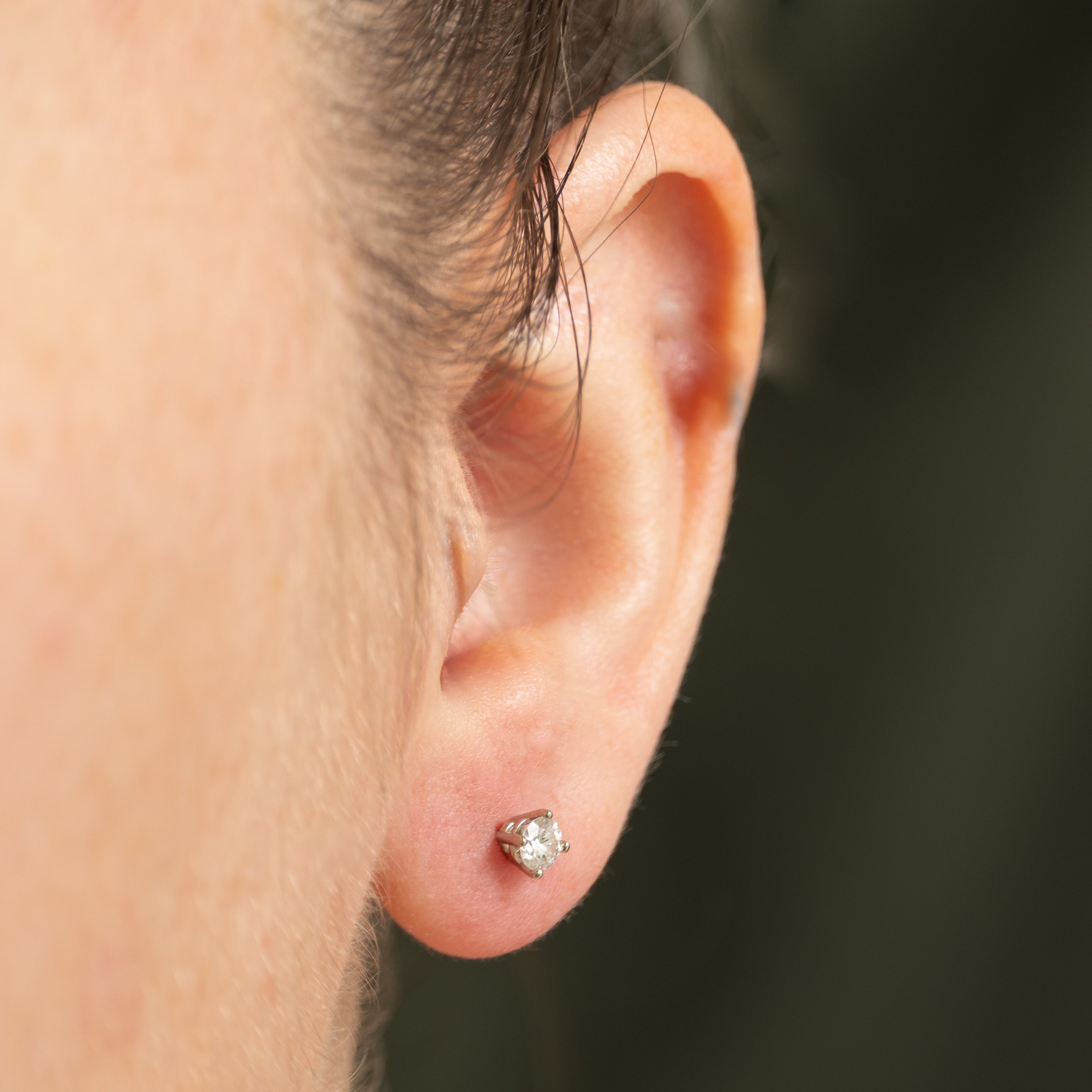 '100 Ways' 18k White Gold Diamond Studs | 0.30ctw