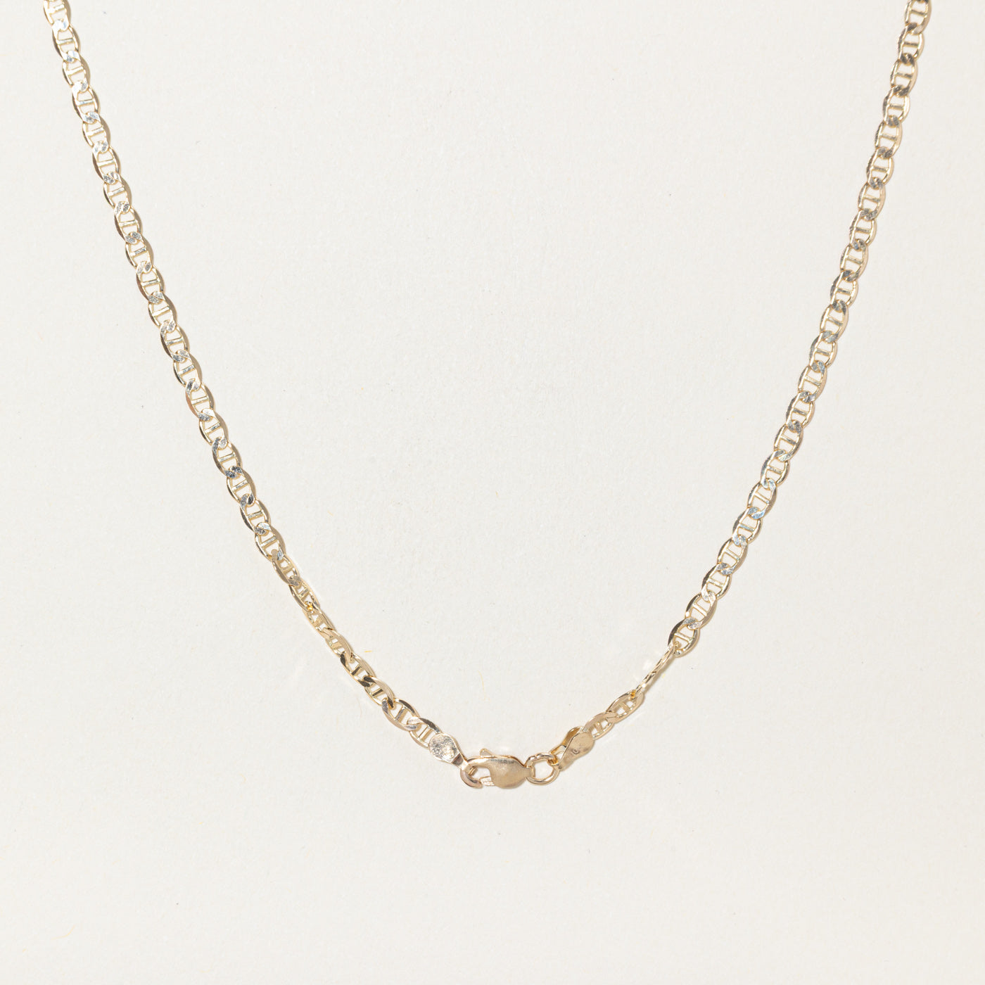 10k Yellow Gold Anchor Chain | 22"