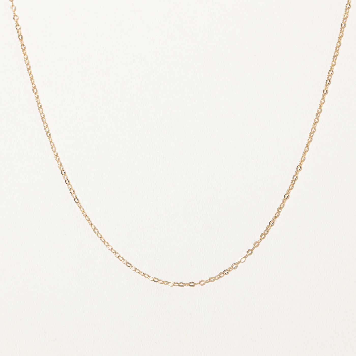 10k Yellow Gold Cable Link Chain | 18"