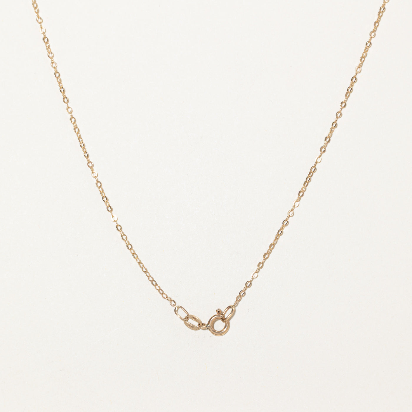 10k Yellow Gold Cable Link Chain | 18"