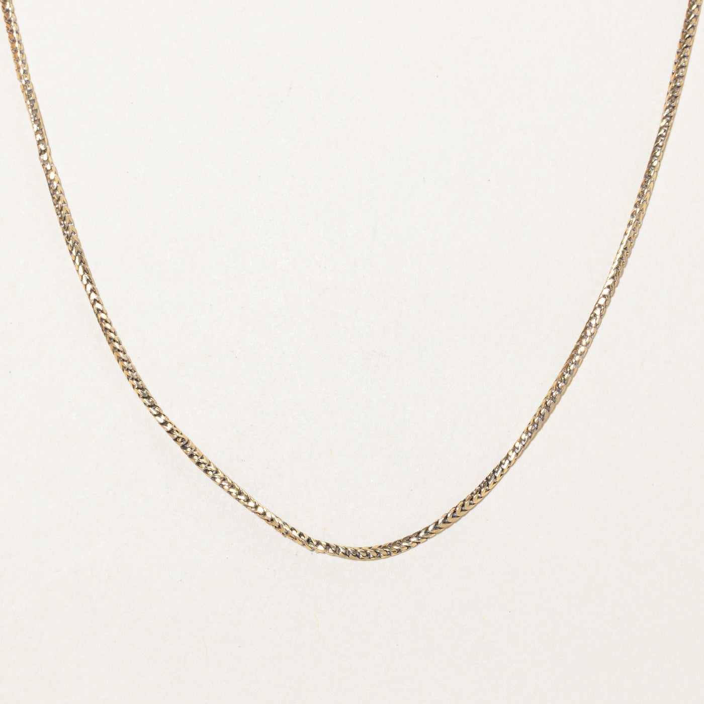 10k Yellow Gold Foxtail Chain | 16"