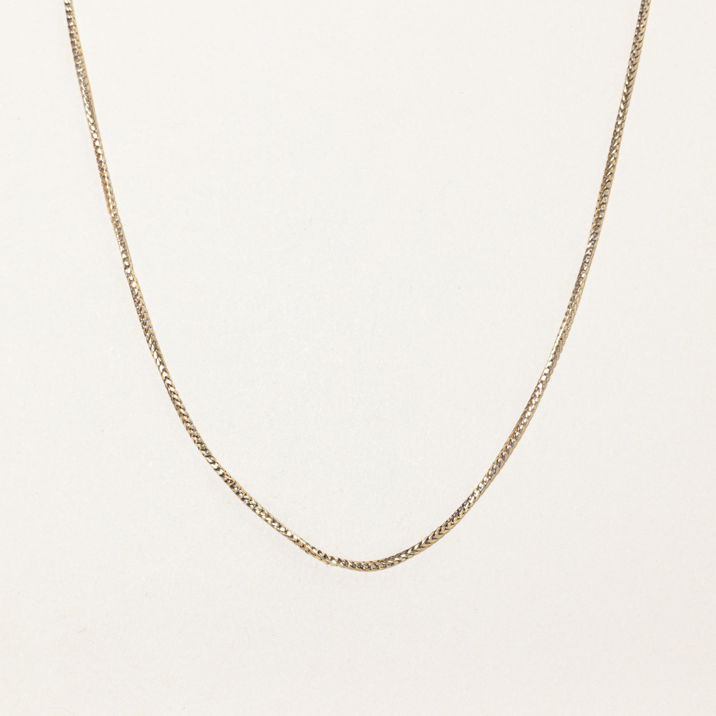 10k Yellow Gold Foxtail Chain | 16"