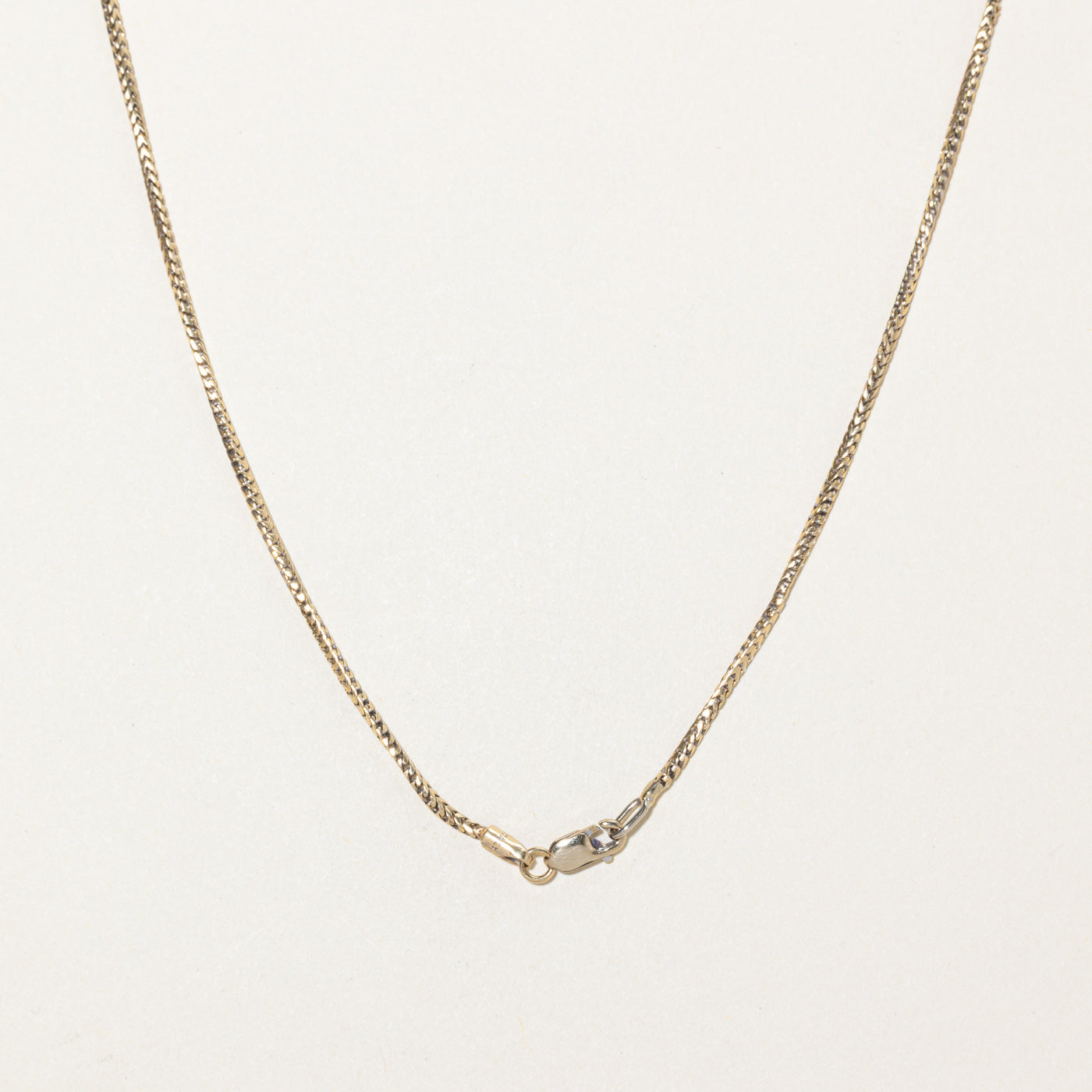 10k Yellow Gold Foxtail Chain | 16"