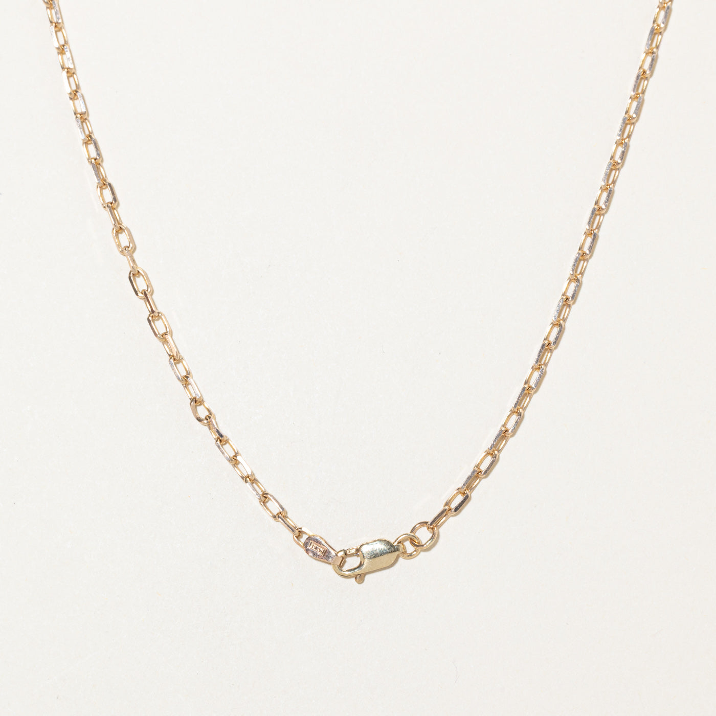 10k Yellow Gold Paperclip Chain | 16"
