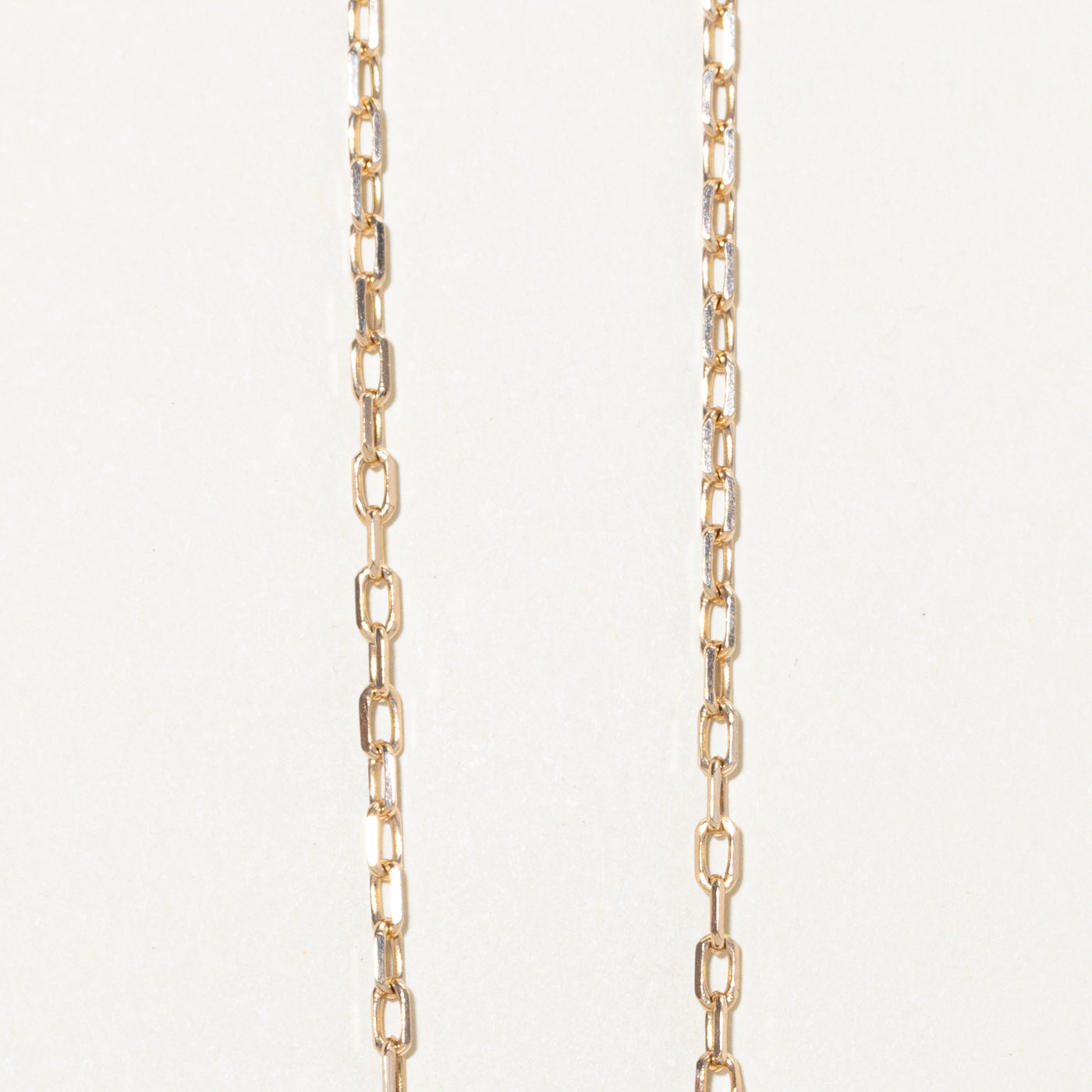 10k Yellow Gold Paperclip Chain | 16"