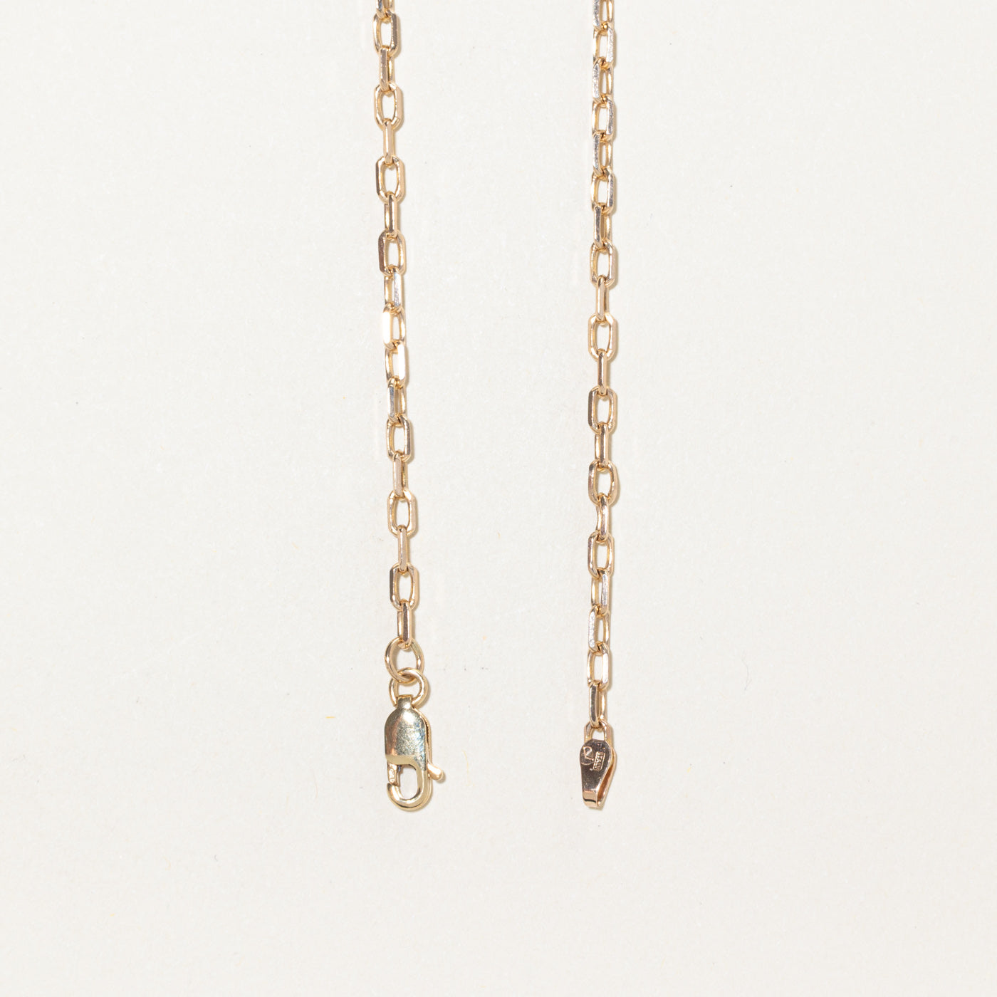 10k Yellow Gold Paperclip Chain | 16"