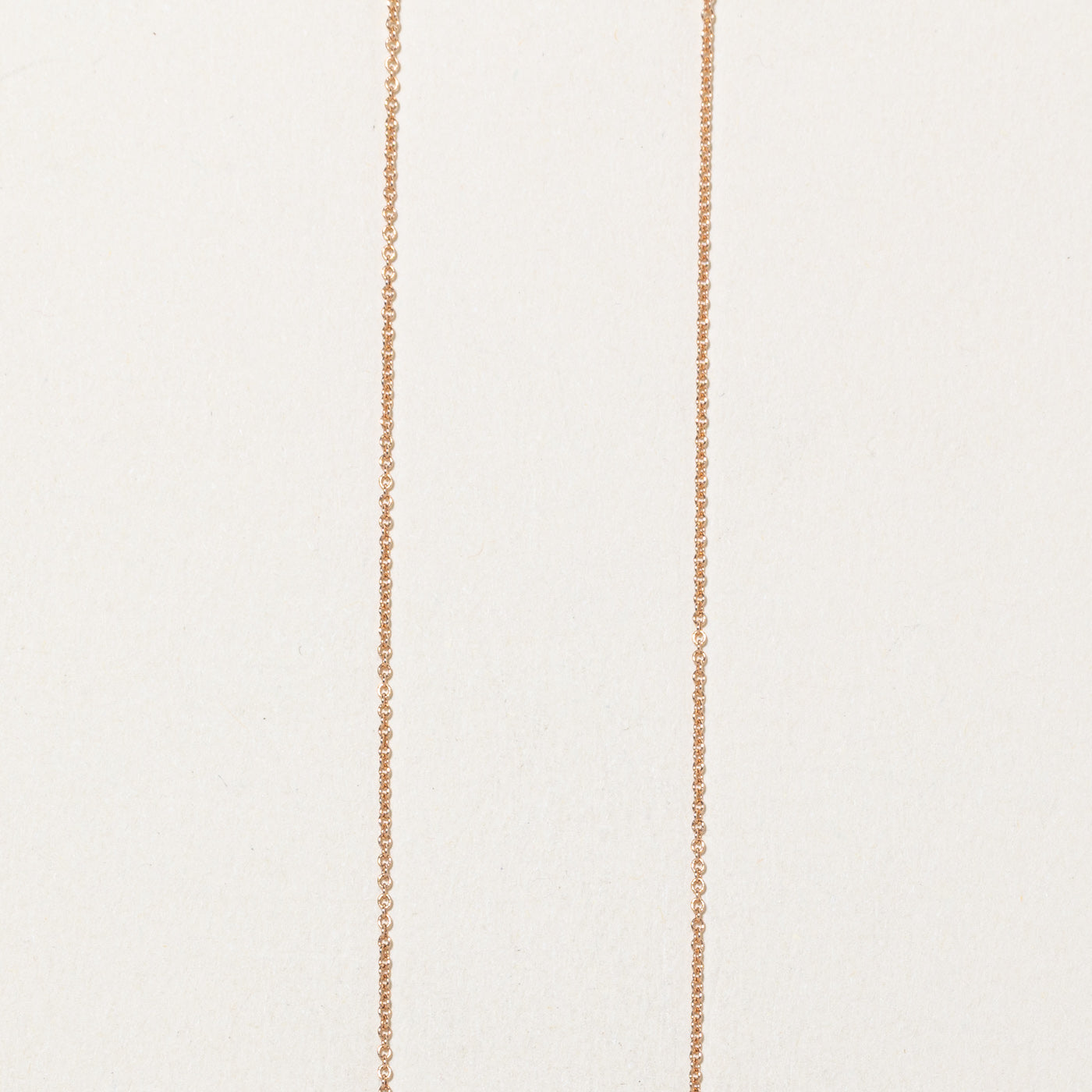 14k Rose Gold Cable Link Chain | 17"