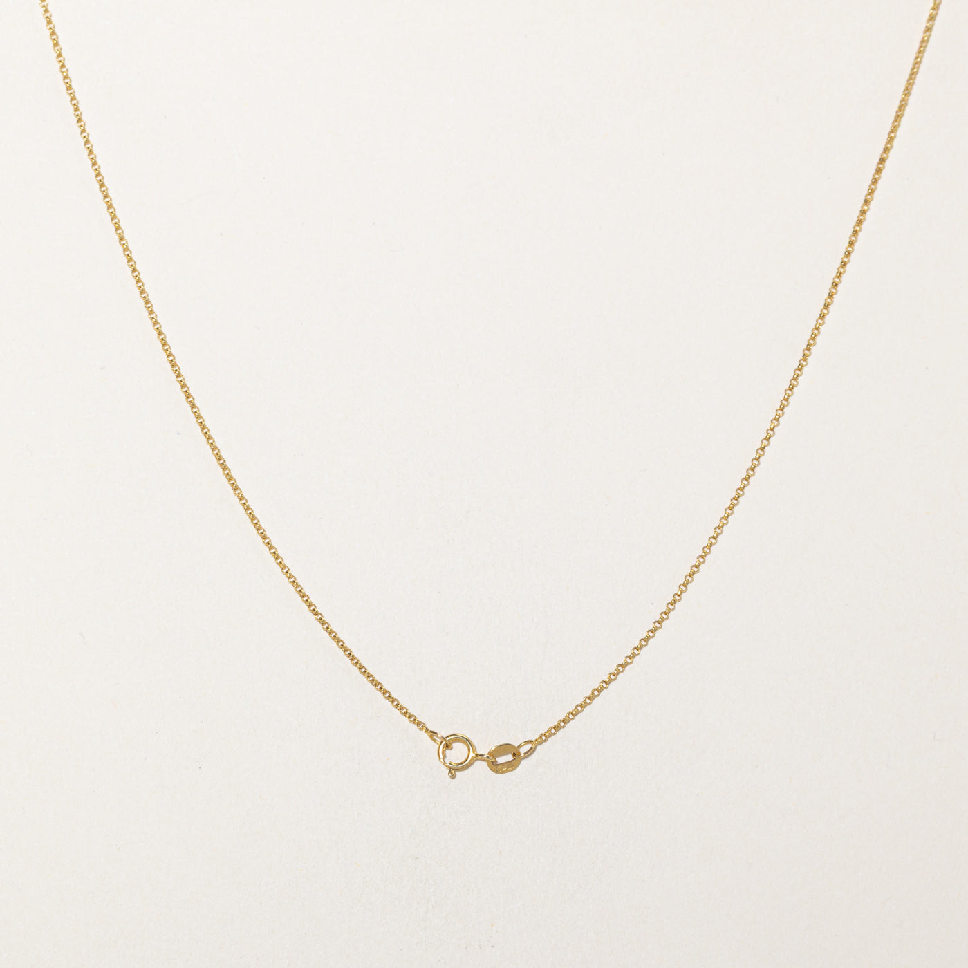 14k Yellow Gold Triangle Lariat Necklace | 20"