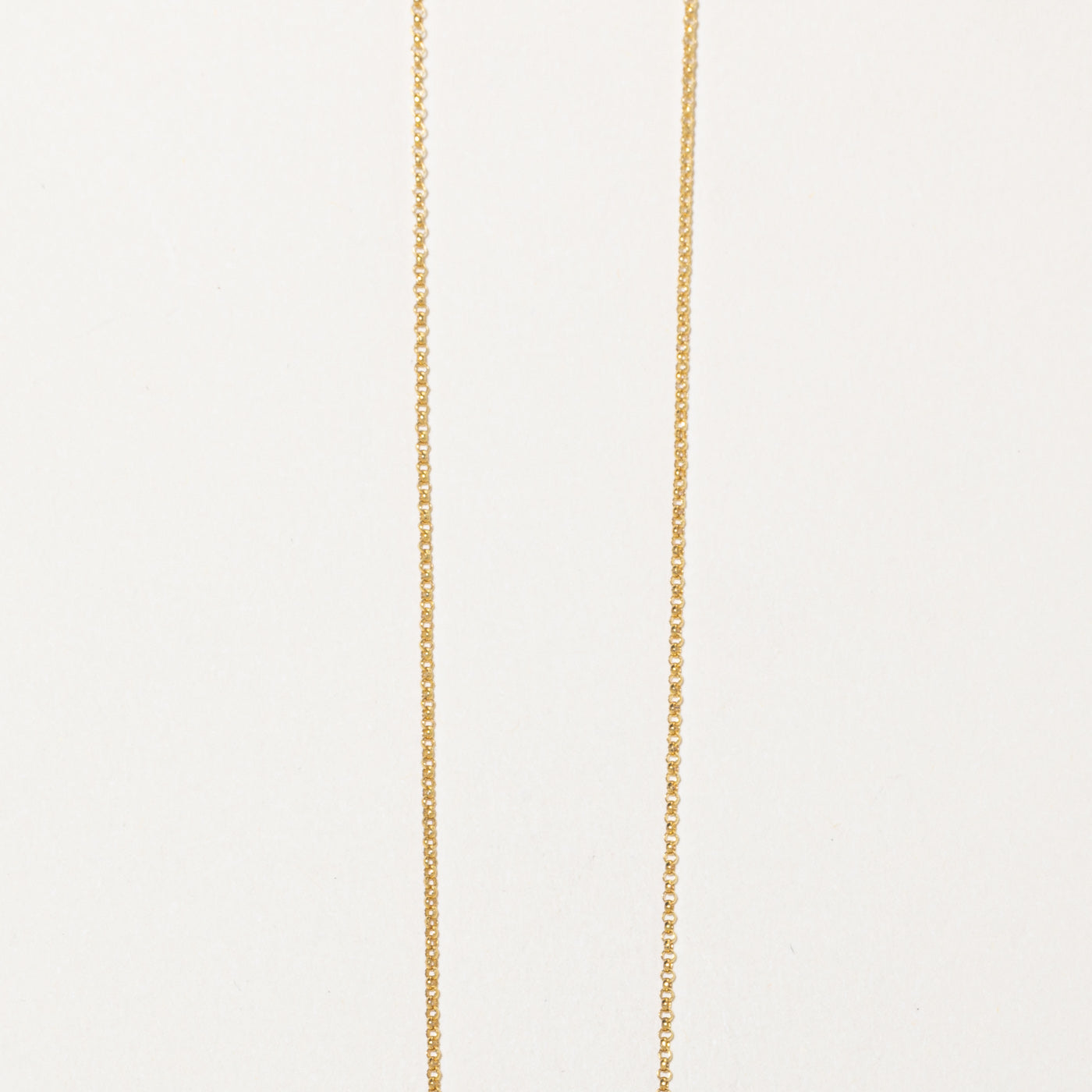 14k Yellow Gold Triangle Lariat Necklace | 20"