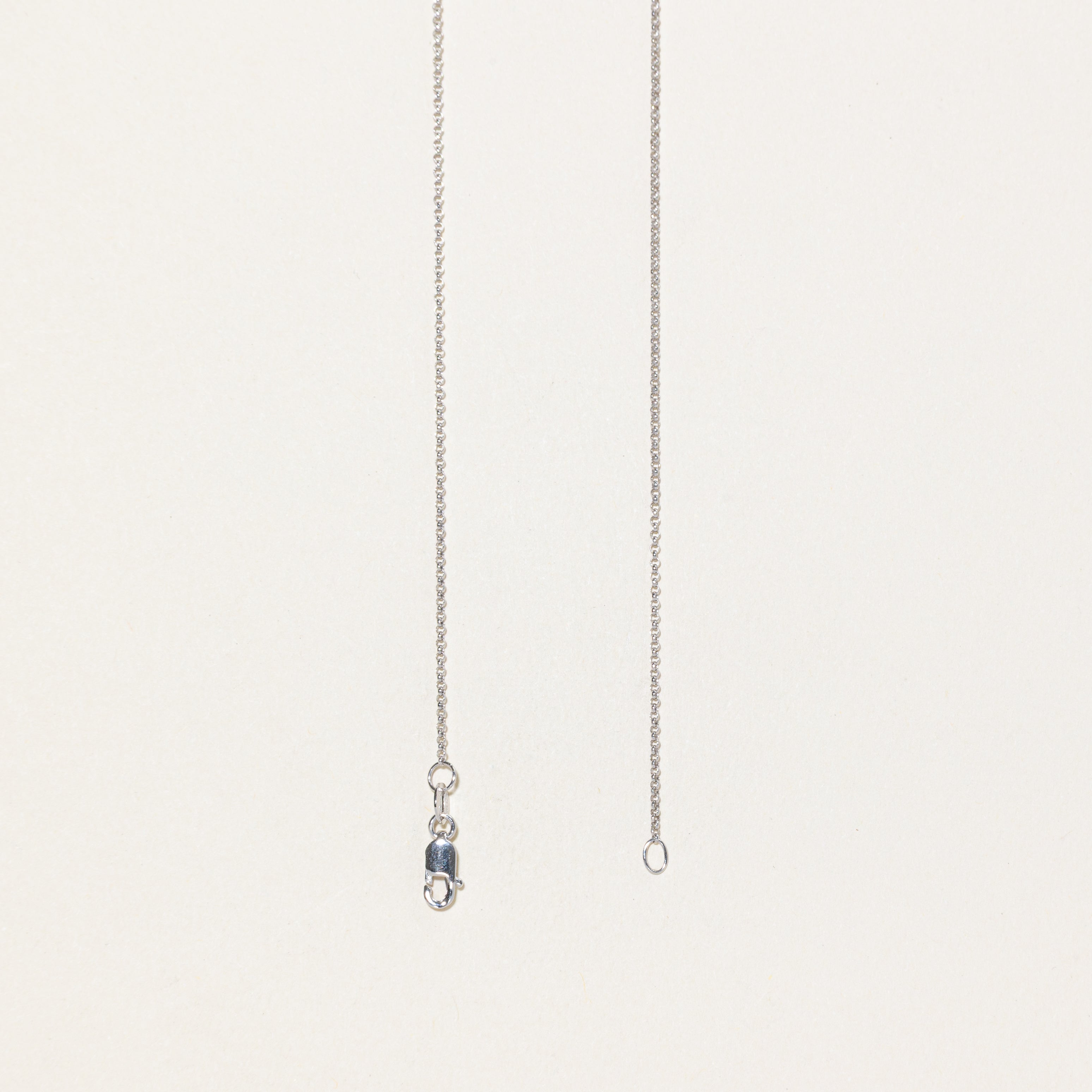 '100 Ways' 14k White Gold Rolo Chain Necklace | 18"