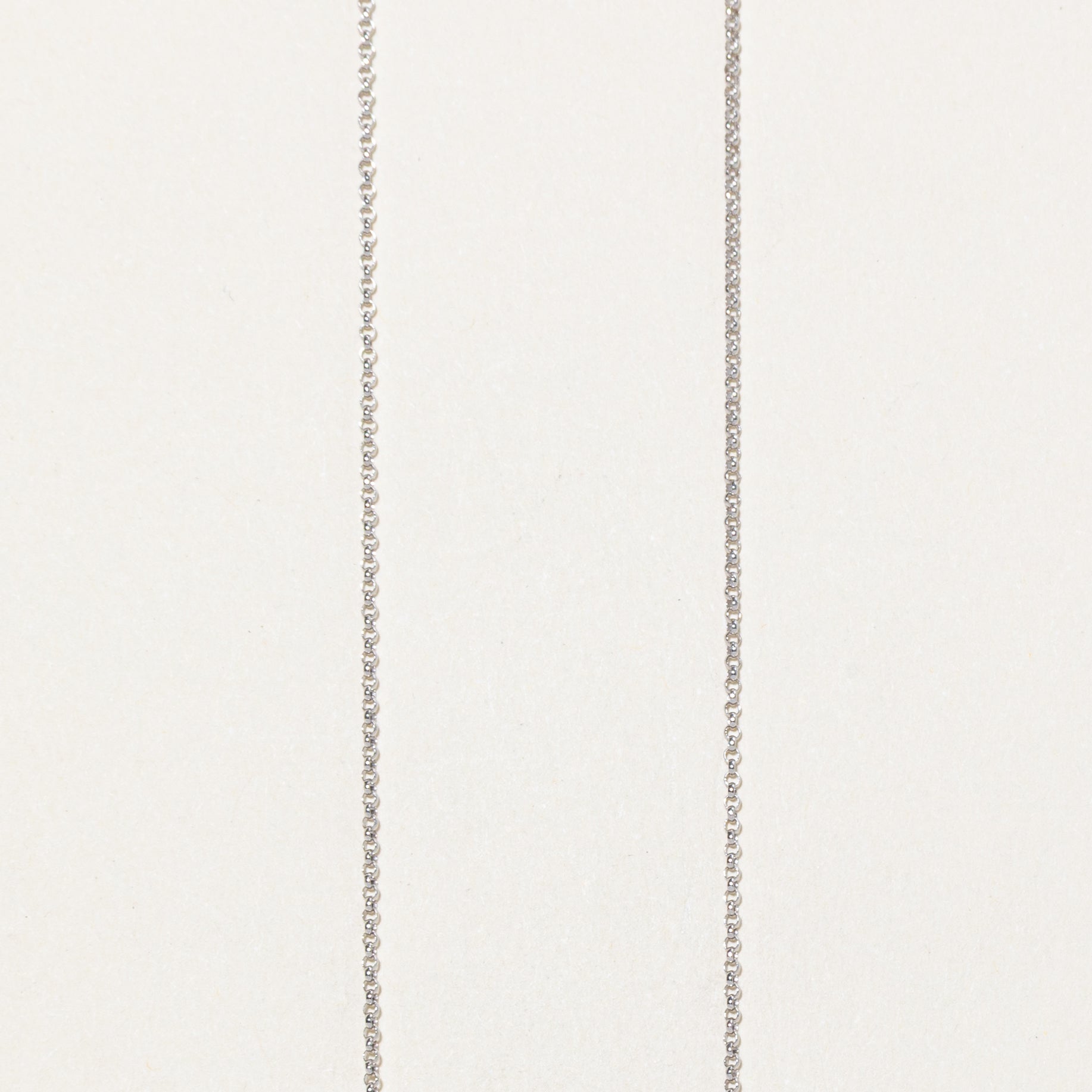 '100 Ways' 14k White Gold Rolo Chain Necklace | 18"