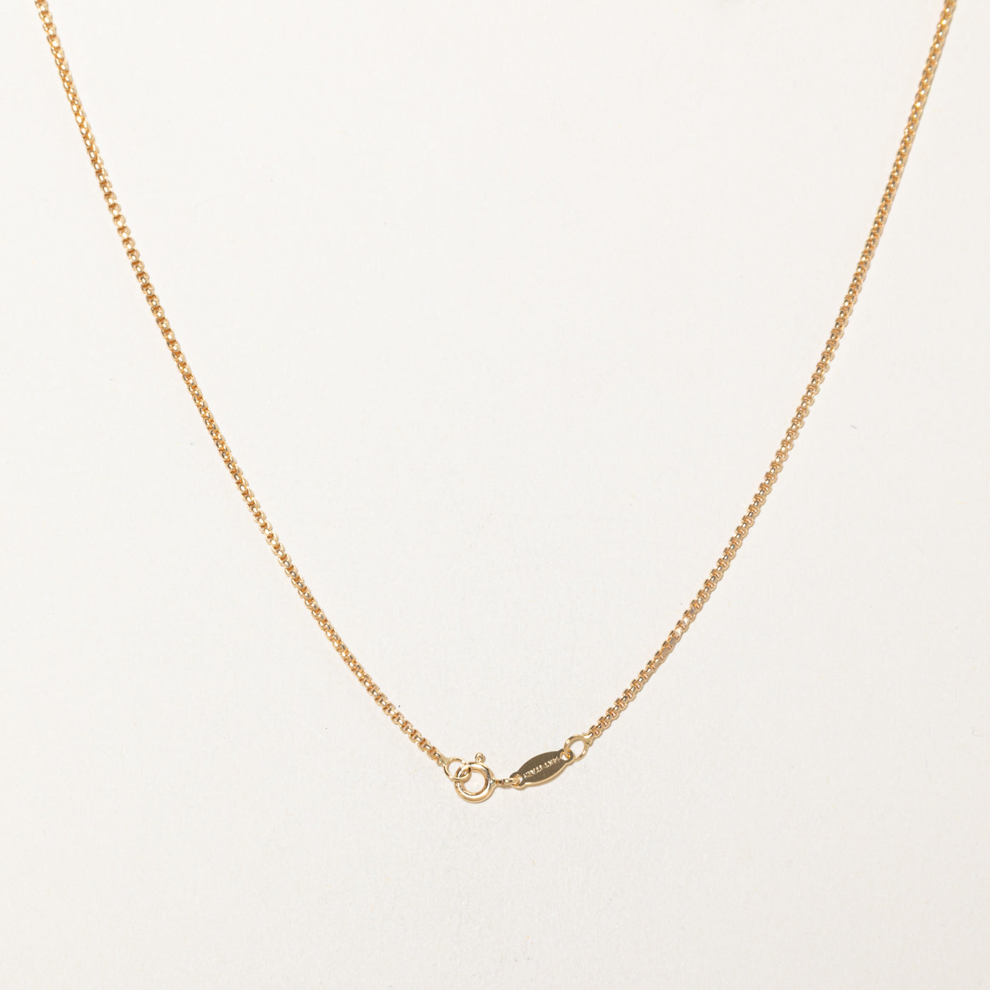 14k Yellow Gold Box Link Chain | 20"