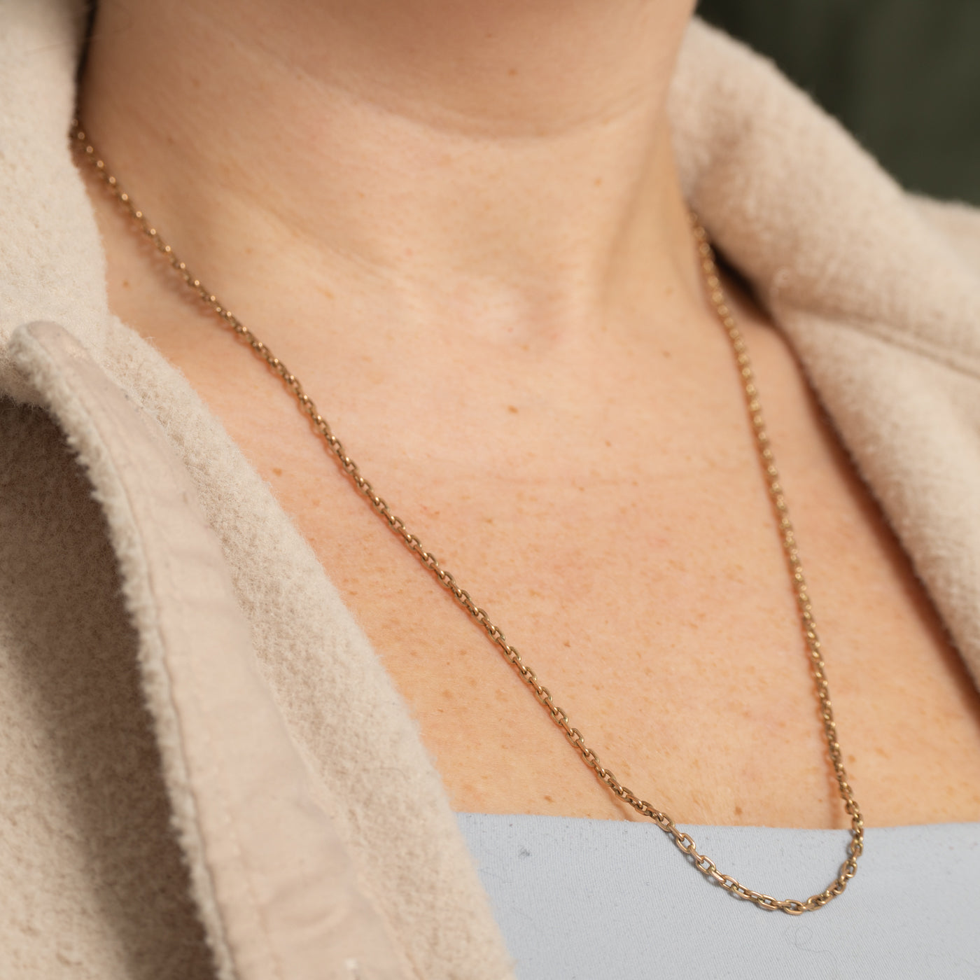 Mid-90s Odessa 14k Yellow Gold Rectangular Link Chain | 24" |