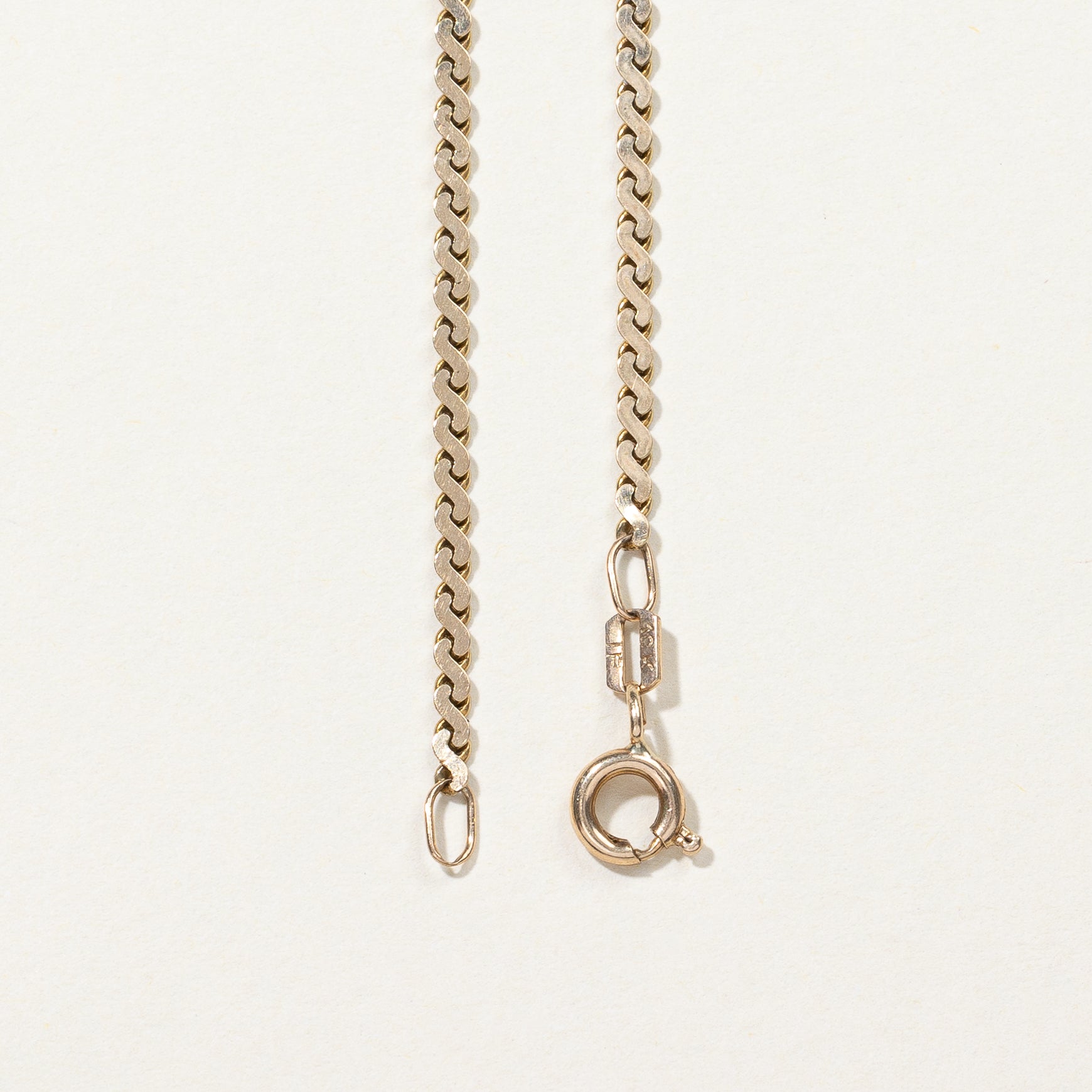10k Yellow Gold S Link Chain | 22"|