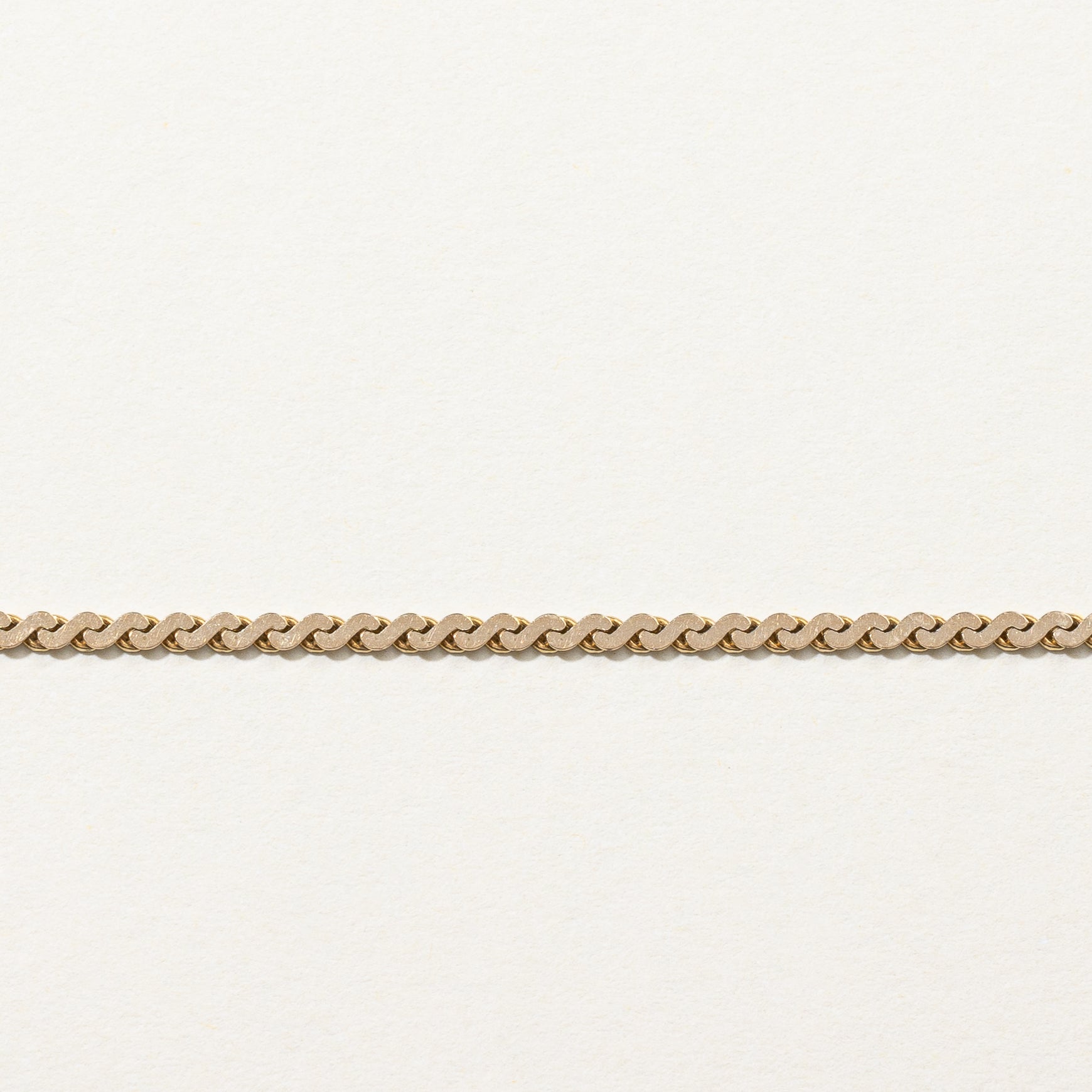 10k Yellow Gold S Link Chain | 22"|