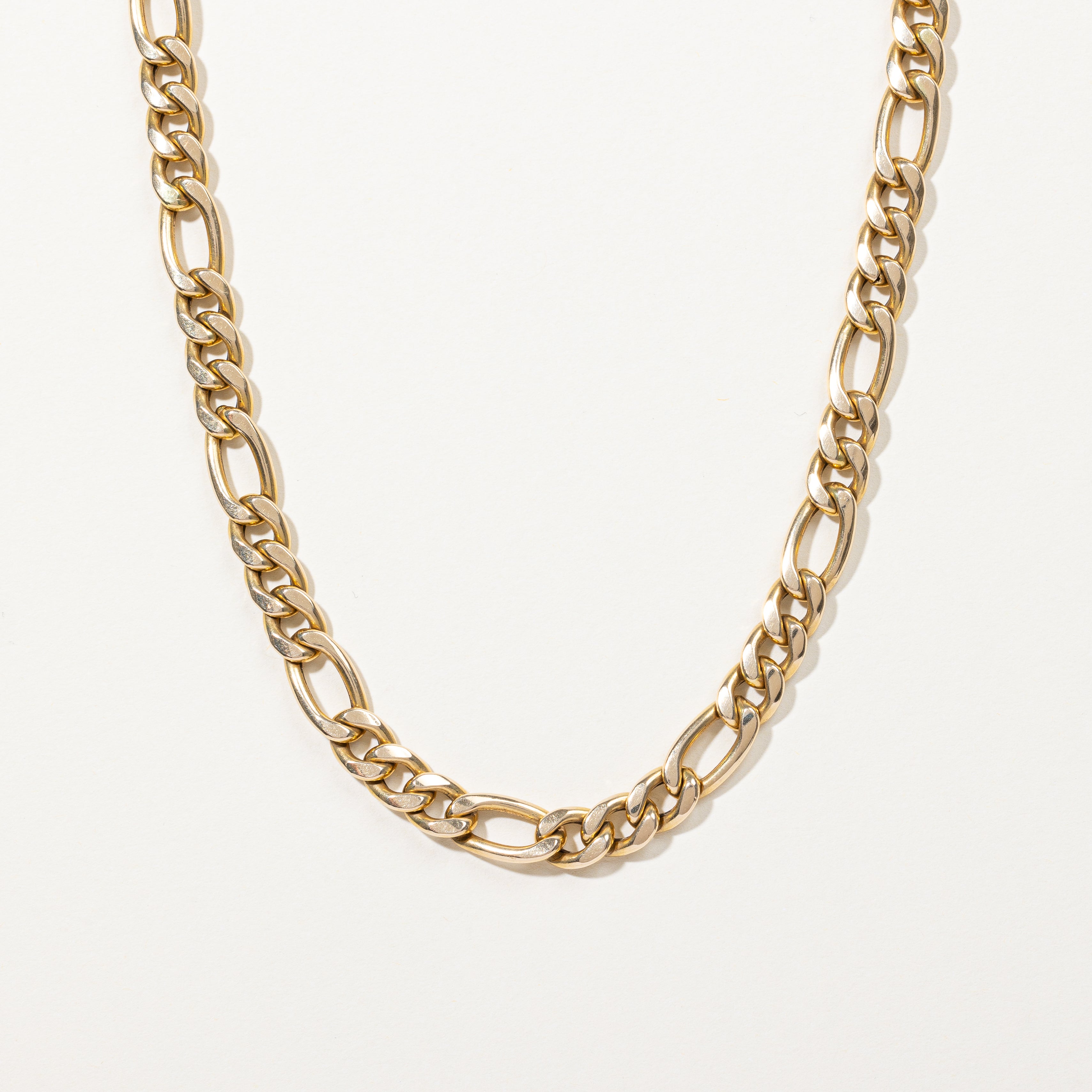 Chaîne Figaro en or jaune 14 carats | 20" | 