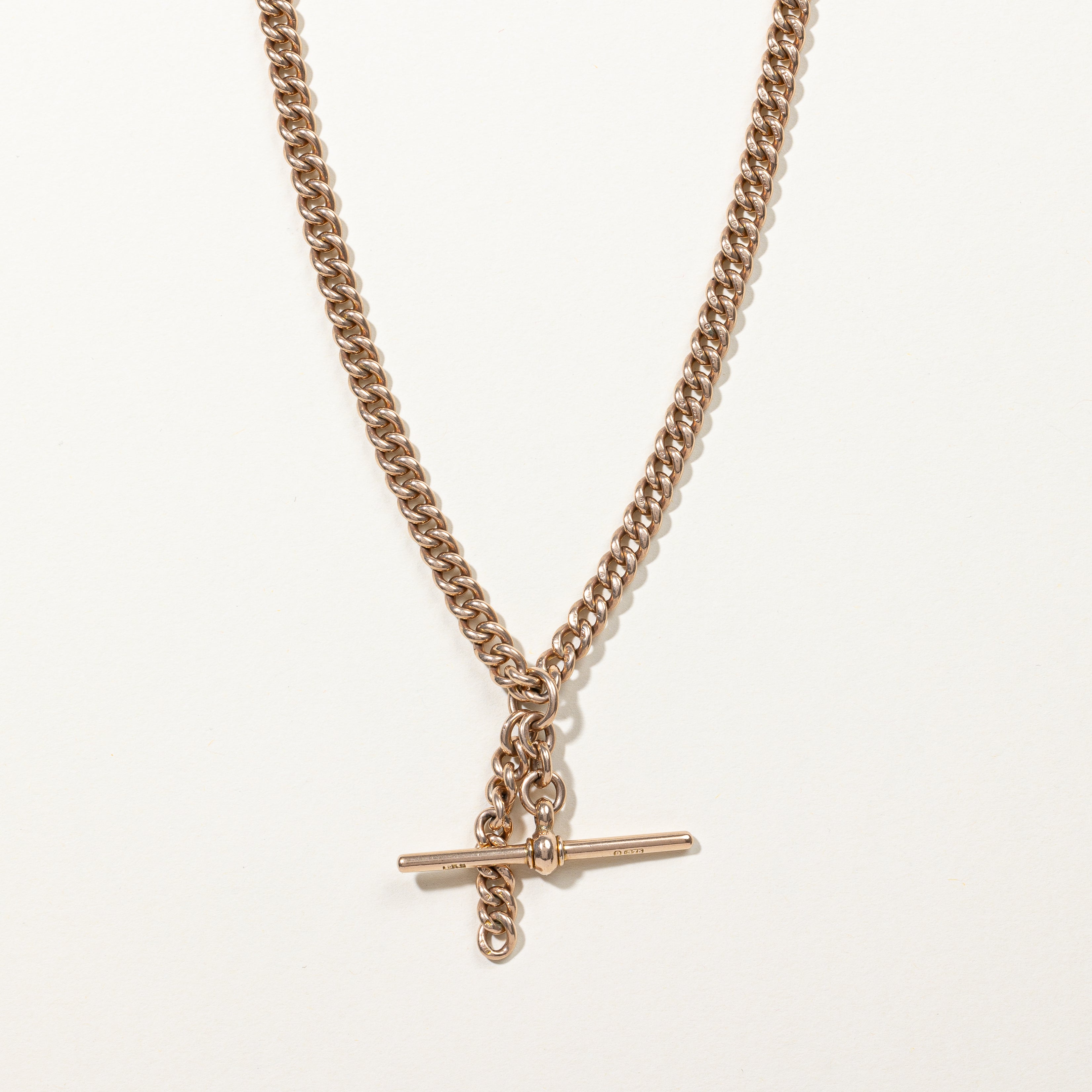 9k Yellow Gold Watch Chain | 15" |