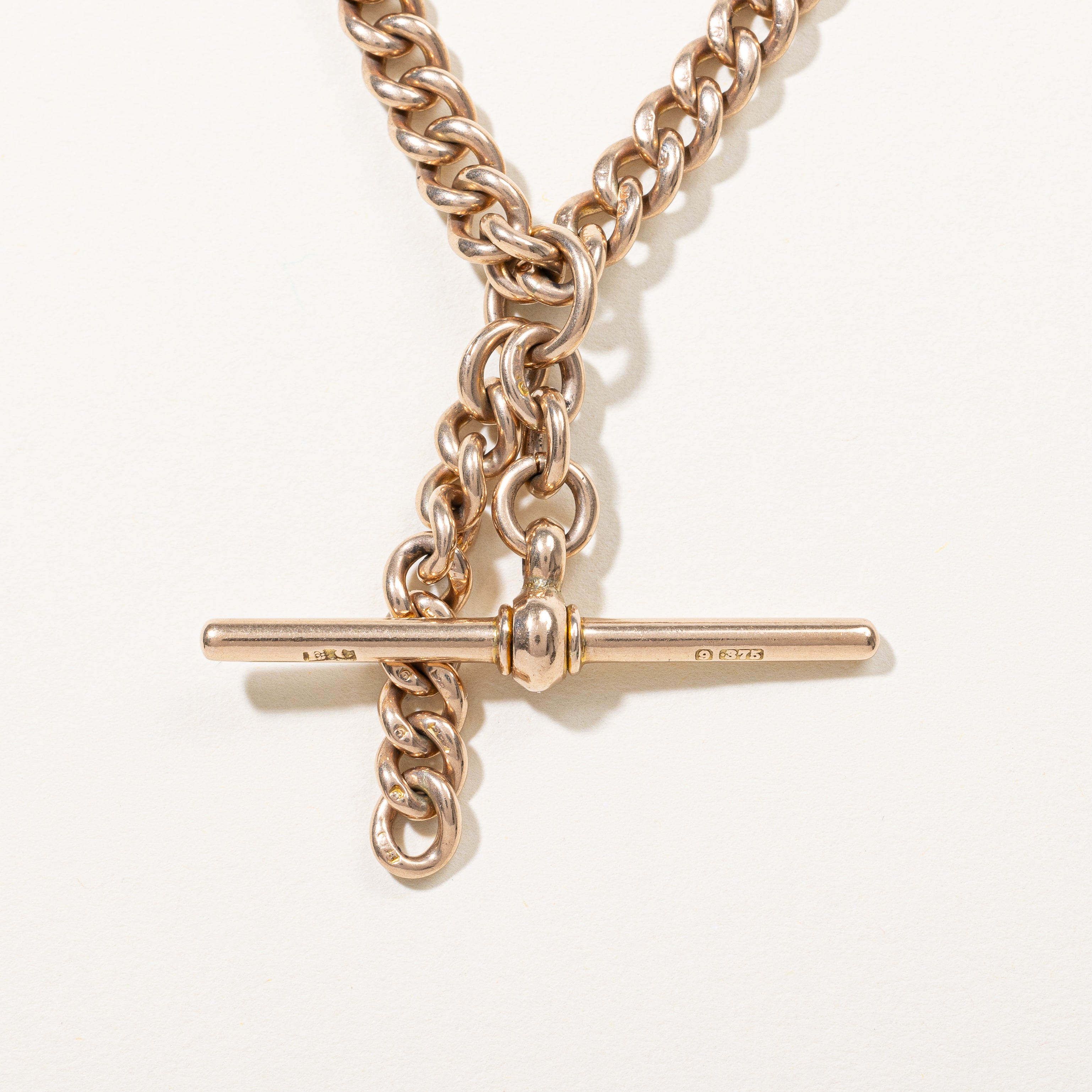 9k Yellow Gold Watch Chain | 15" |