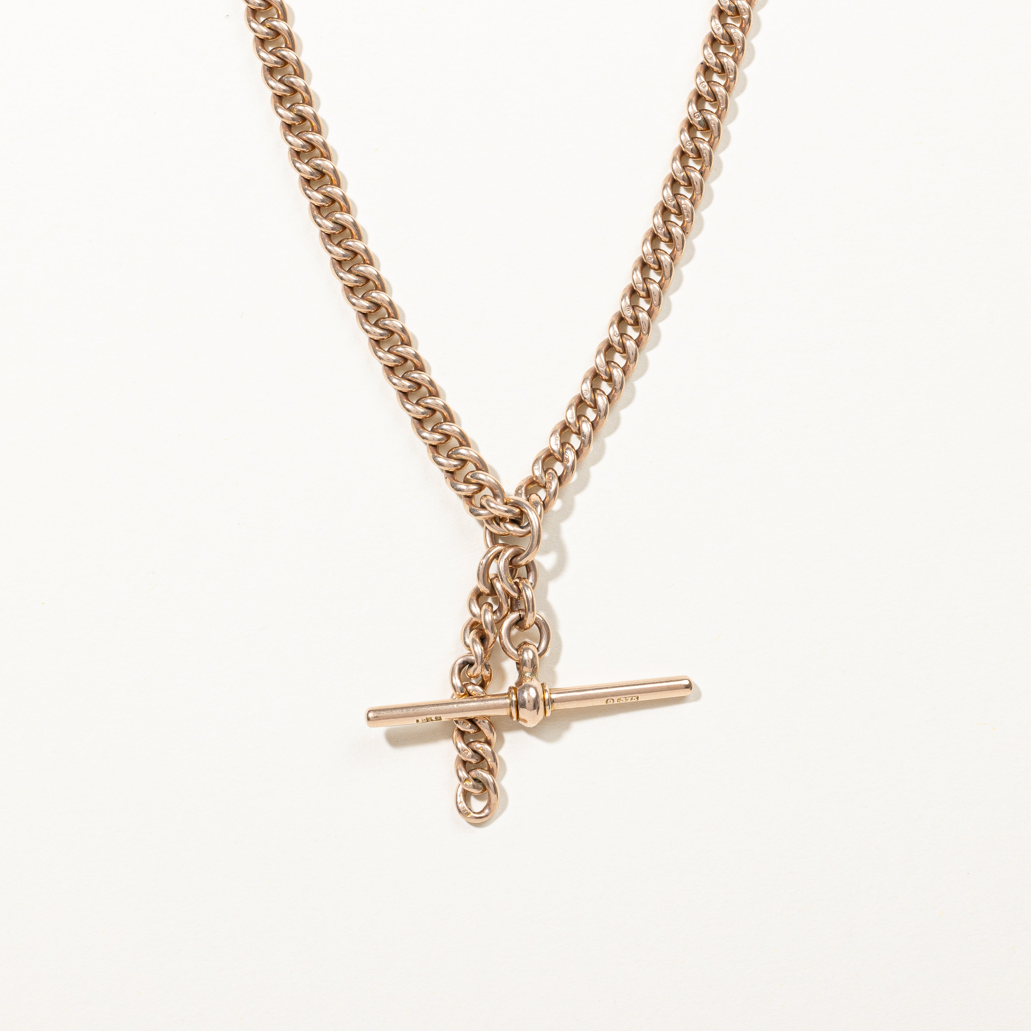 9k Yellow Gold Watch Chain | 15" |