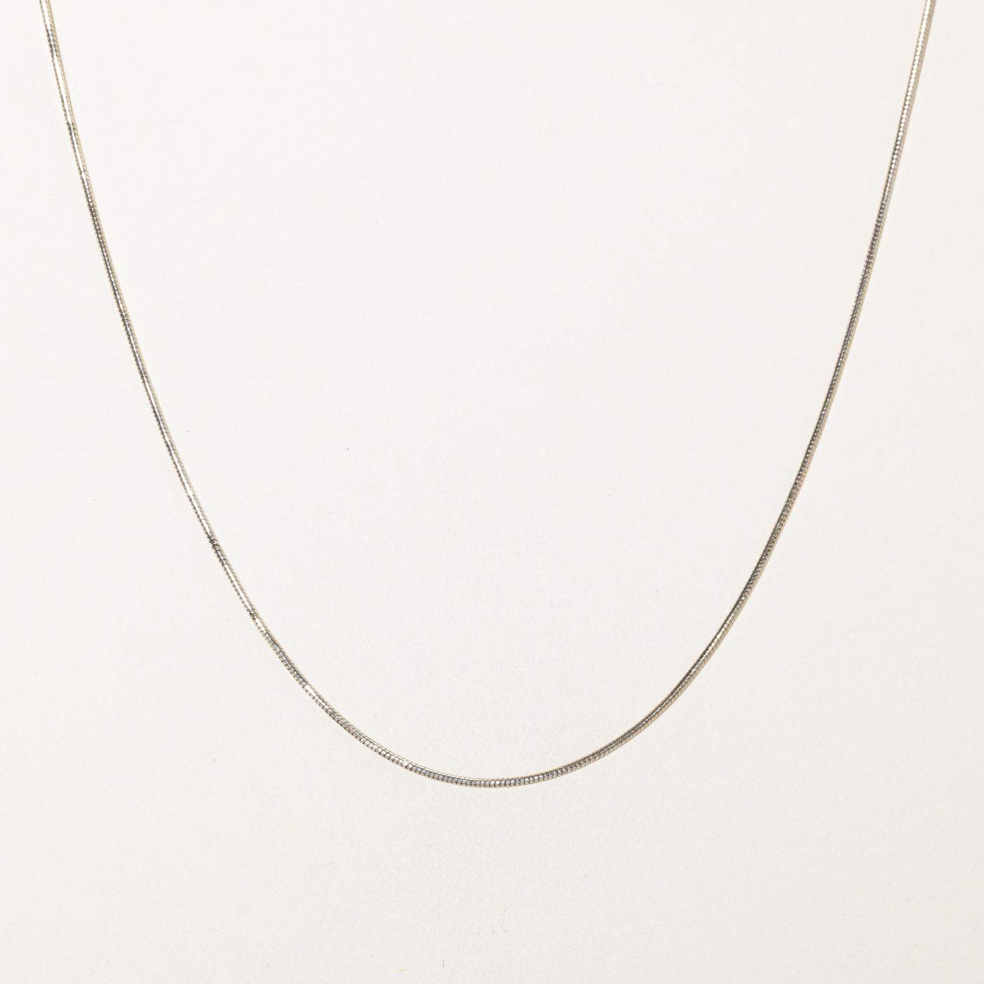 14k White Gold Snake Chain | 19"