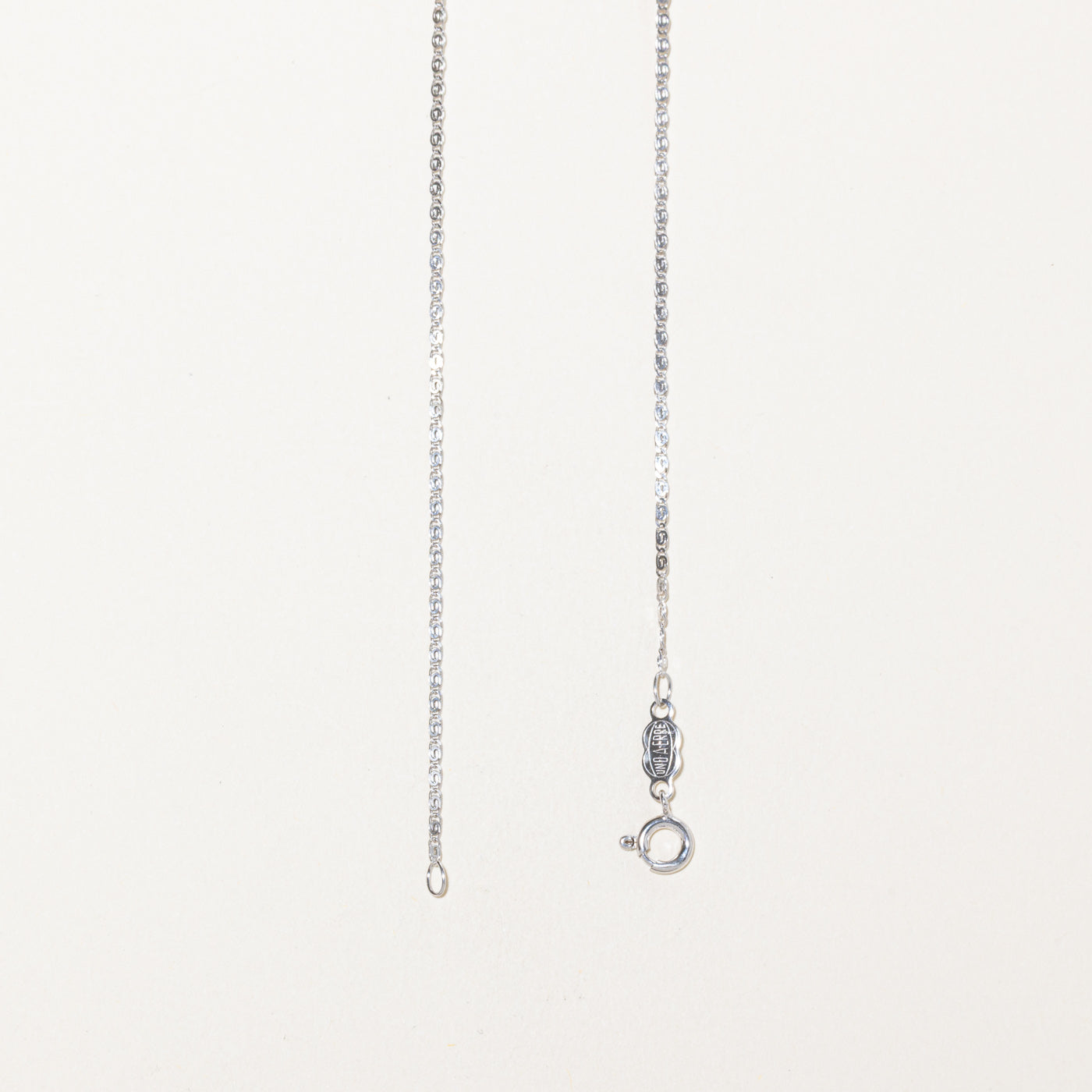 'Unoaerre' 14k White Gold Scroll Chain | 1.5mm | 18"