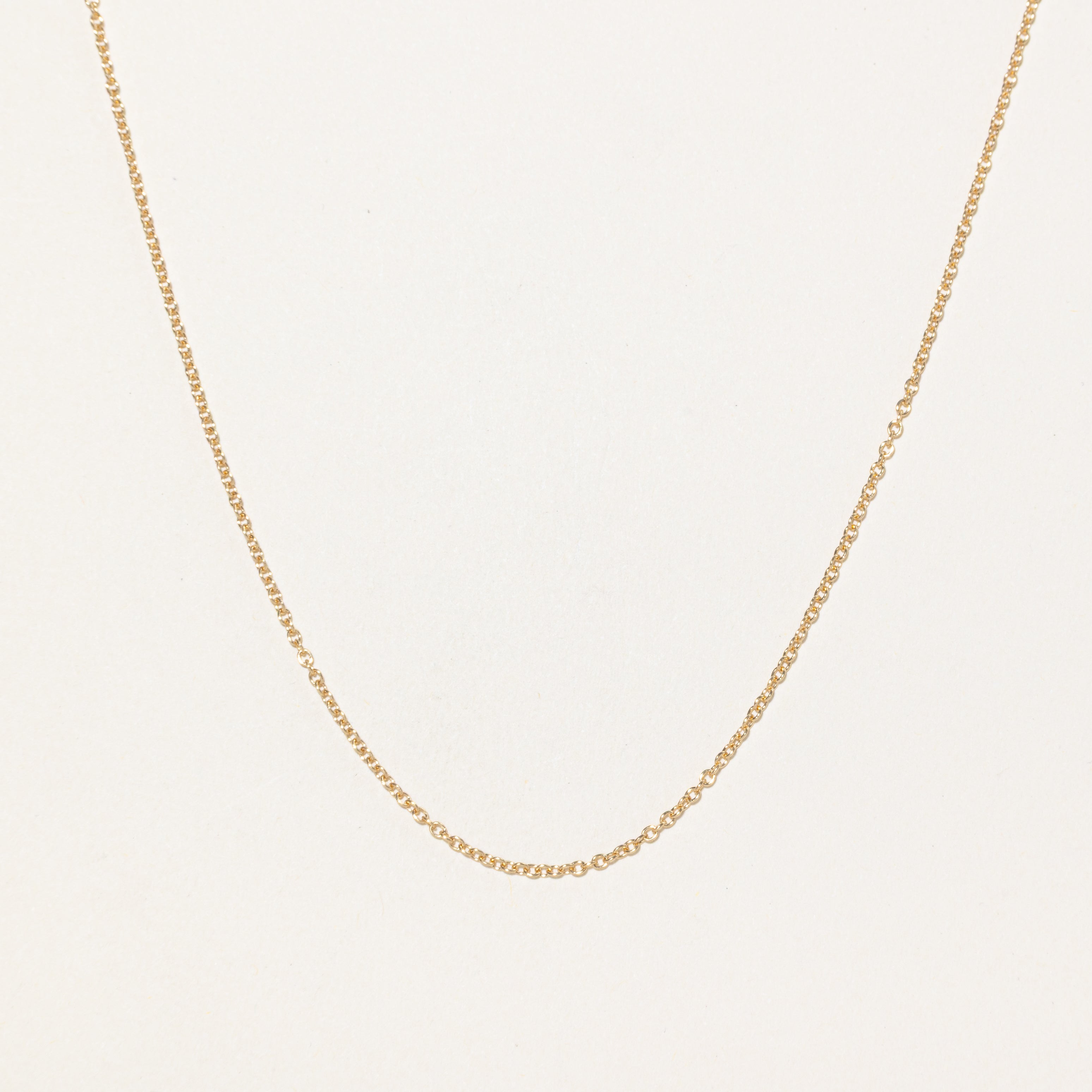 100 Ways' 18k Yellow Gold Cable Link Chain | 18"