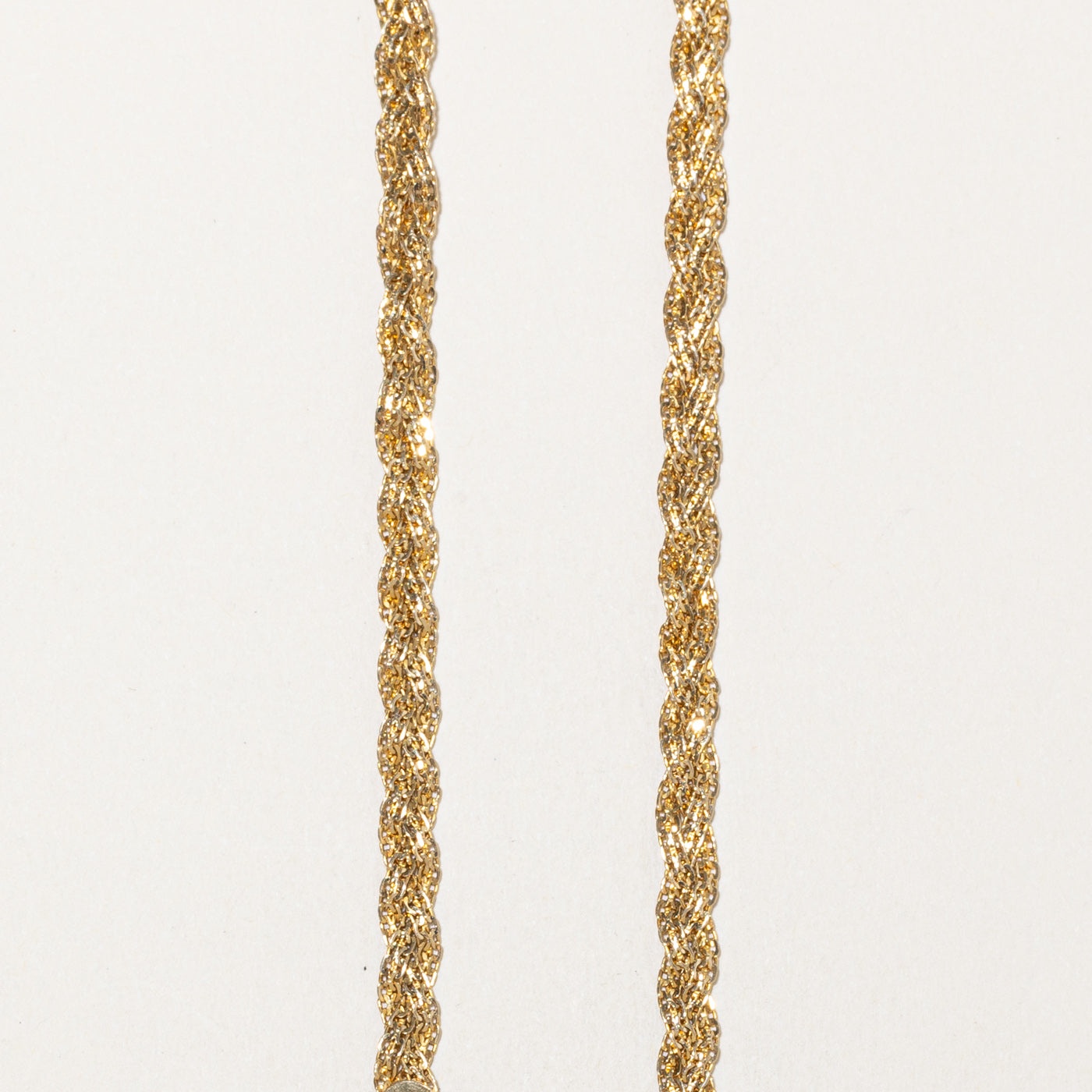 18k Yellow Gold Braided Chain | 16"