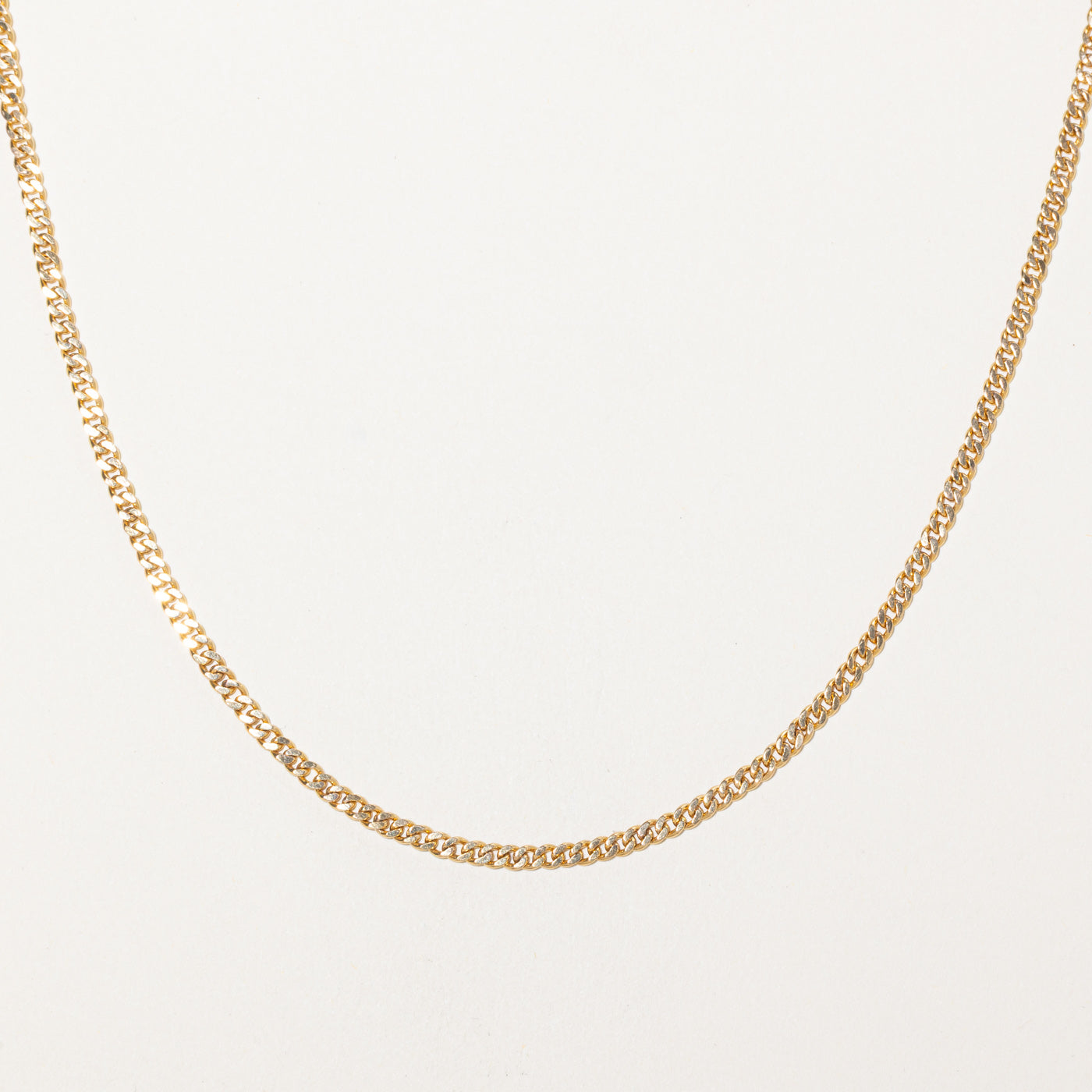 18k Yellow Gold Curb Link Chain | 24"