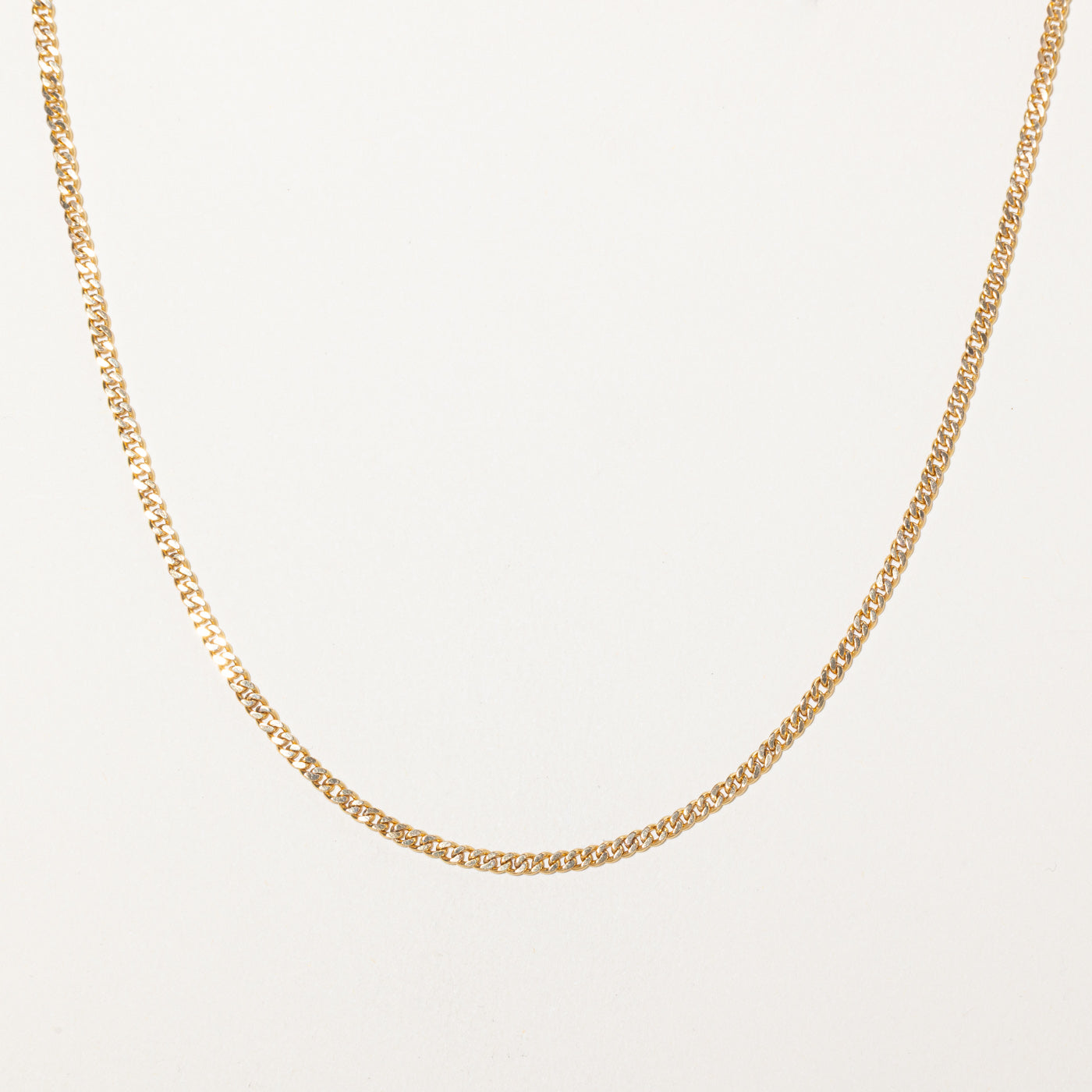 18k Yellow Gold Curb Link Chain | 24"