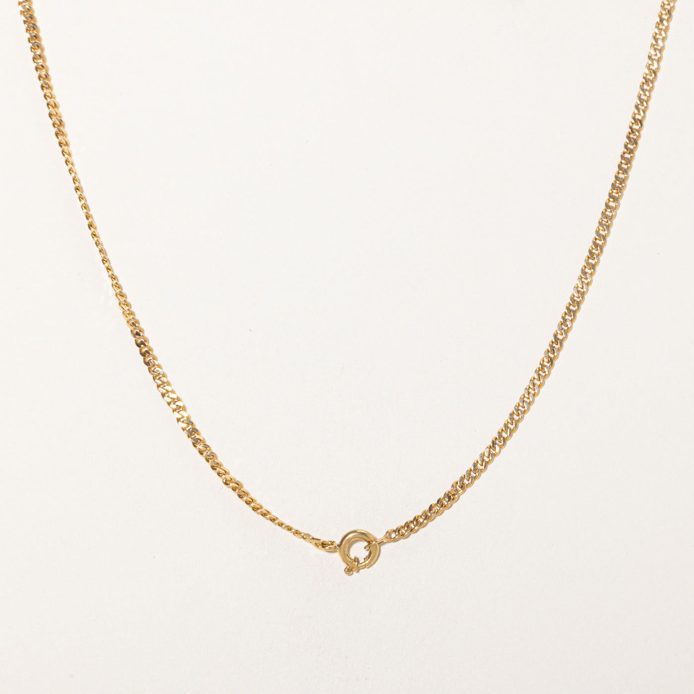 18k Yellow Gold Curb Link Chain | 24"