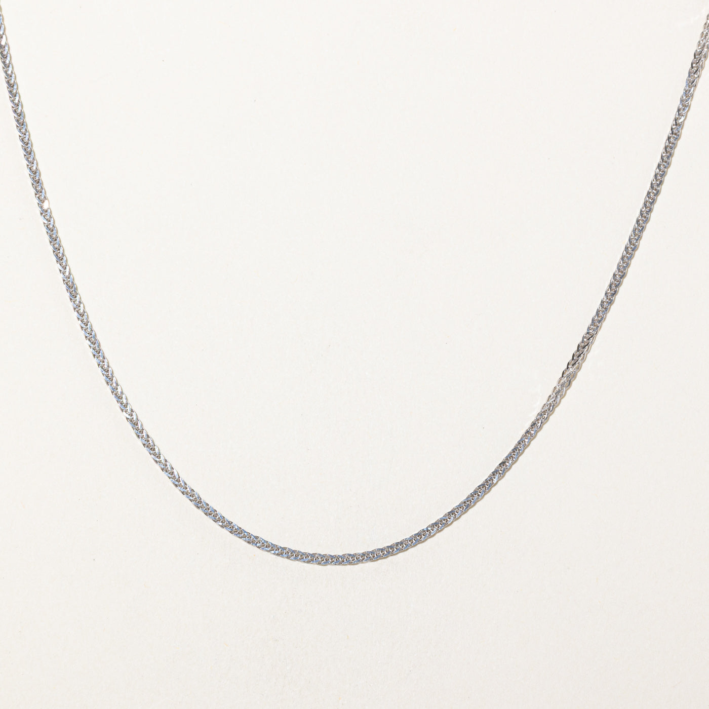 18k White Gold Franco Chain | 20"