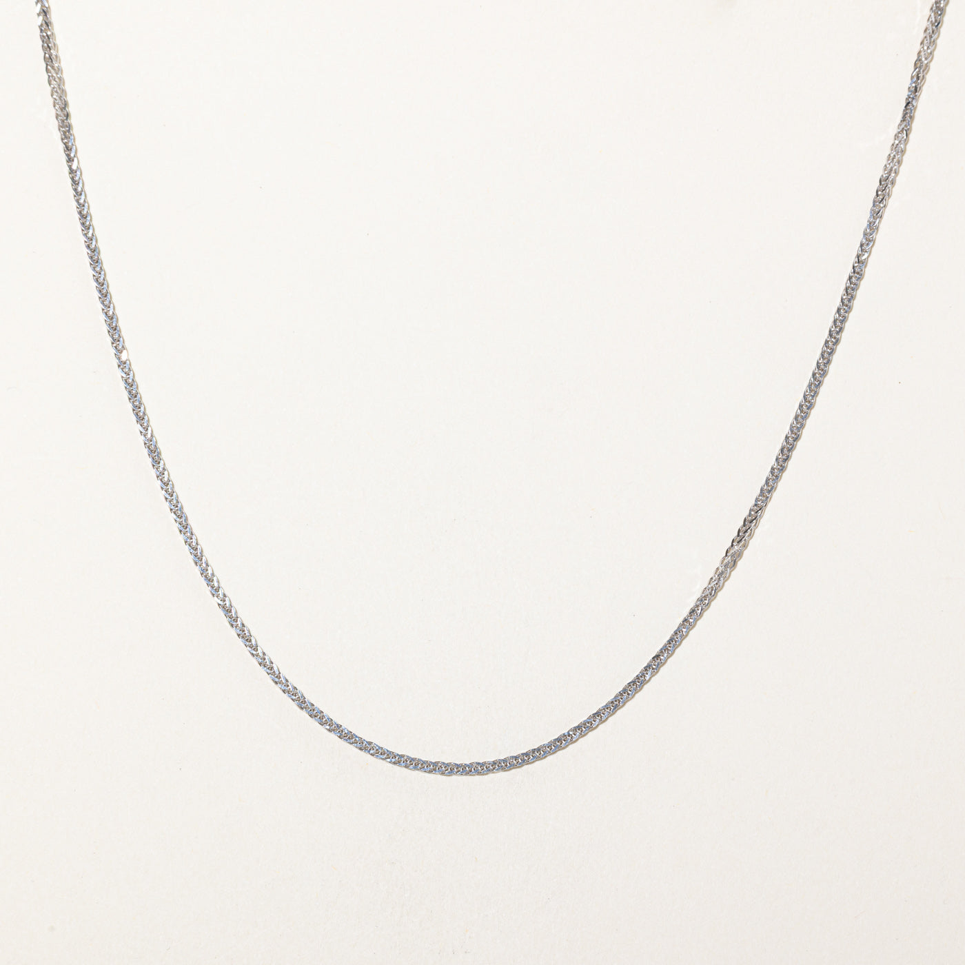 18k White Gold Franco Chain | 20"