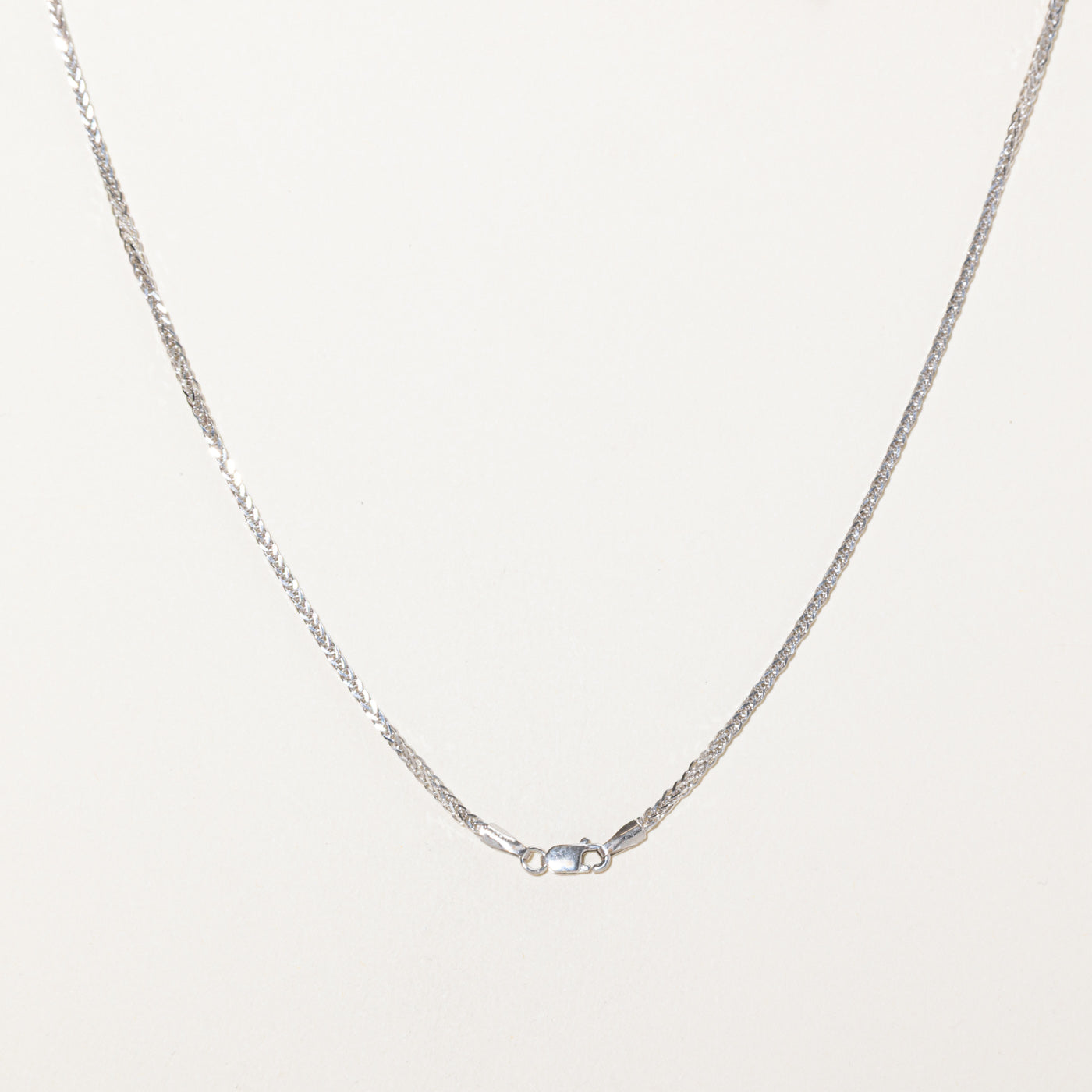 18k White Gold Franco Chain | 20"