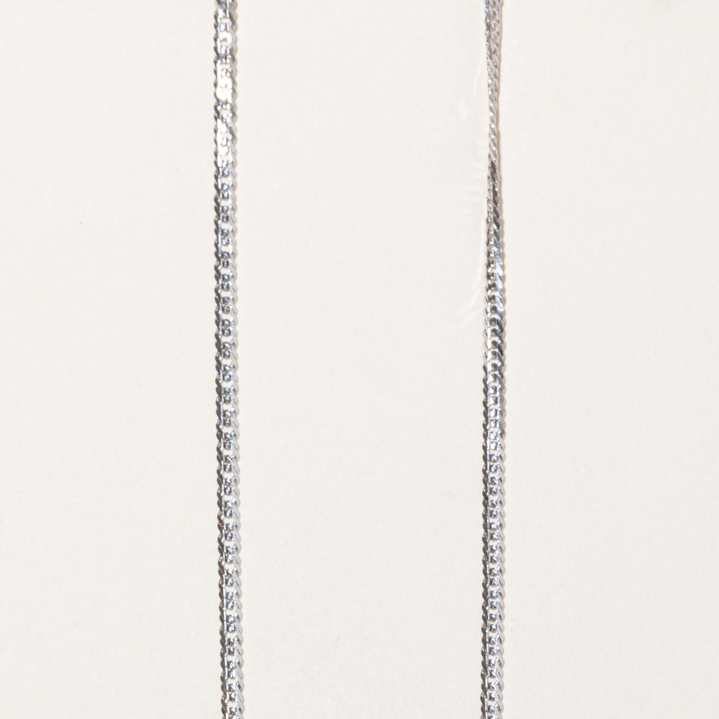 18k White Gold Curb Link Chain | 20"